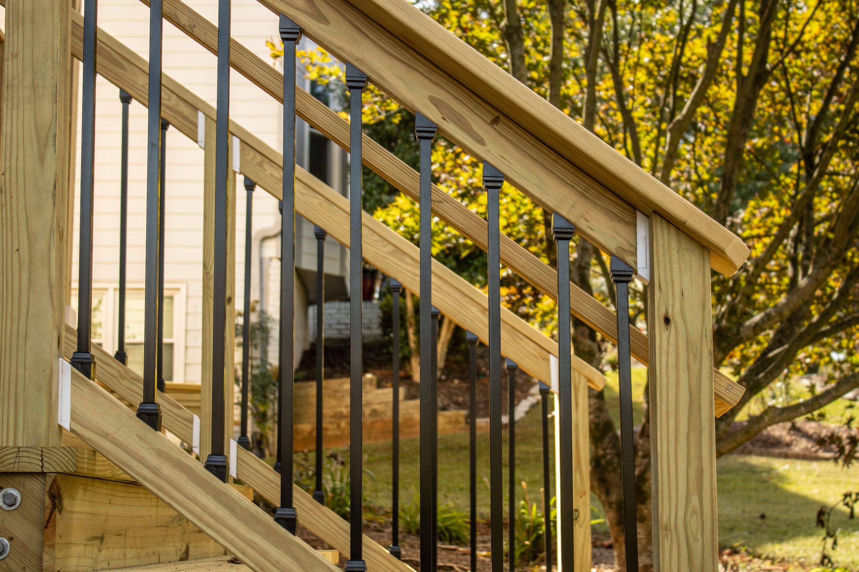 Wood Front Deck Resurface in Marietta, GA by Nelson Exteriors 