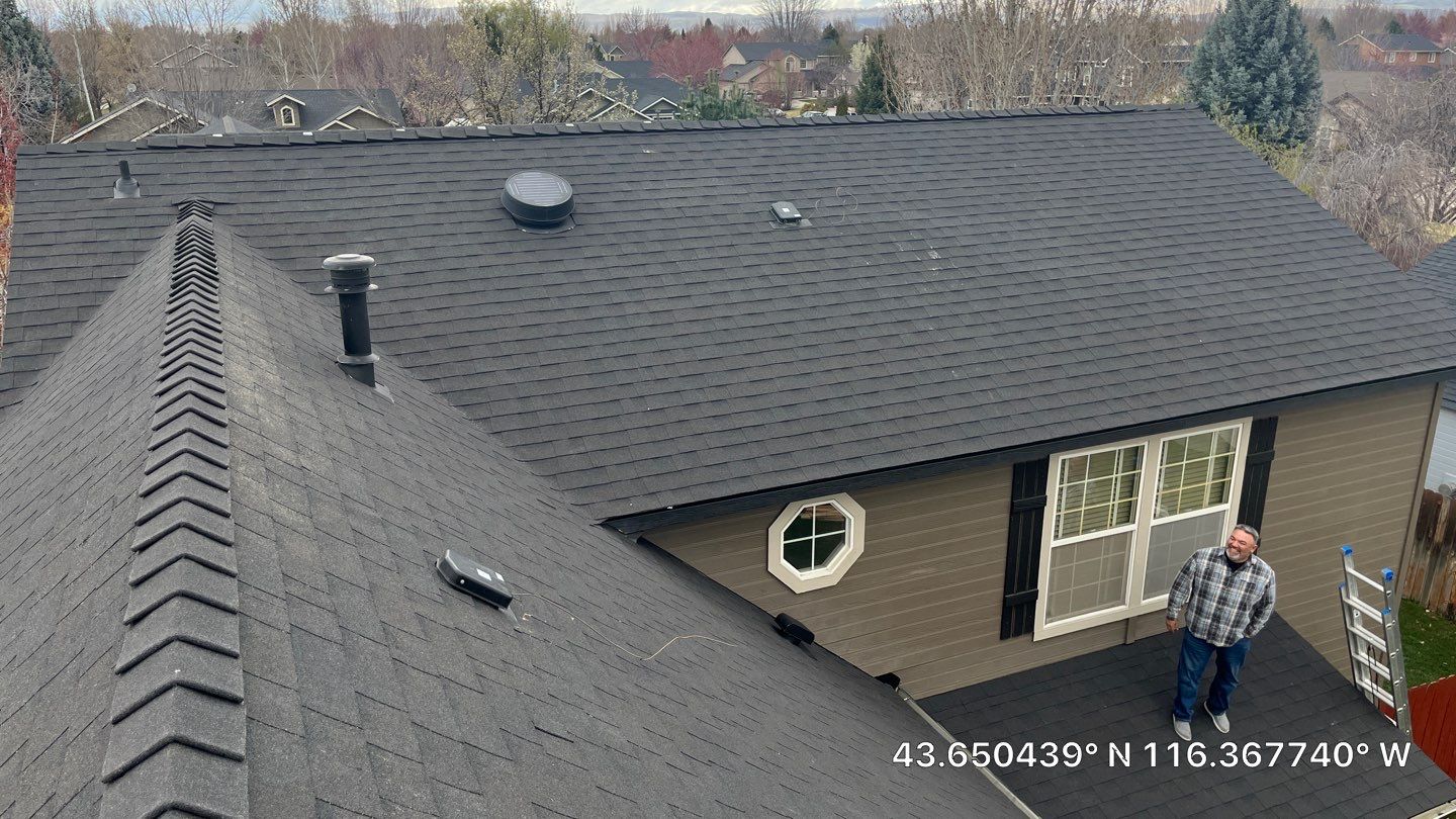 Meridian ID Residential Roofing Installation using Owens Corning by ID Roofing LLC
