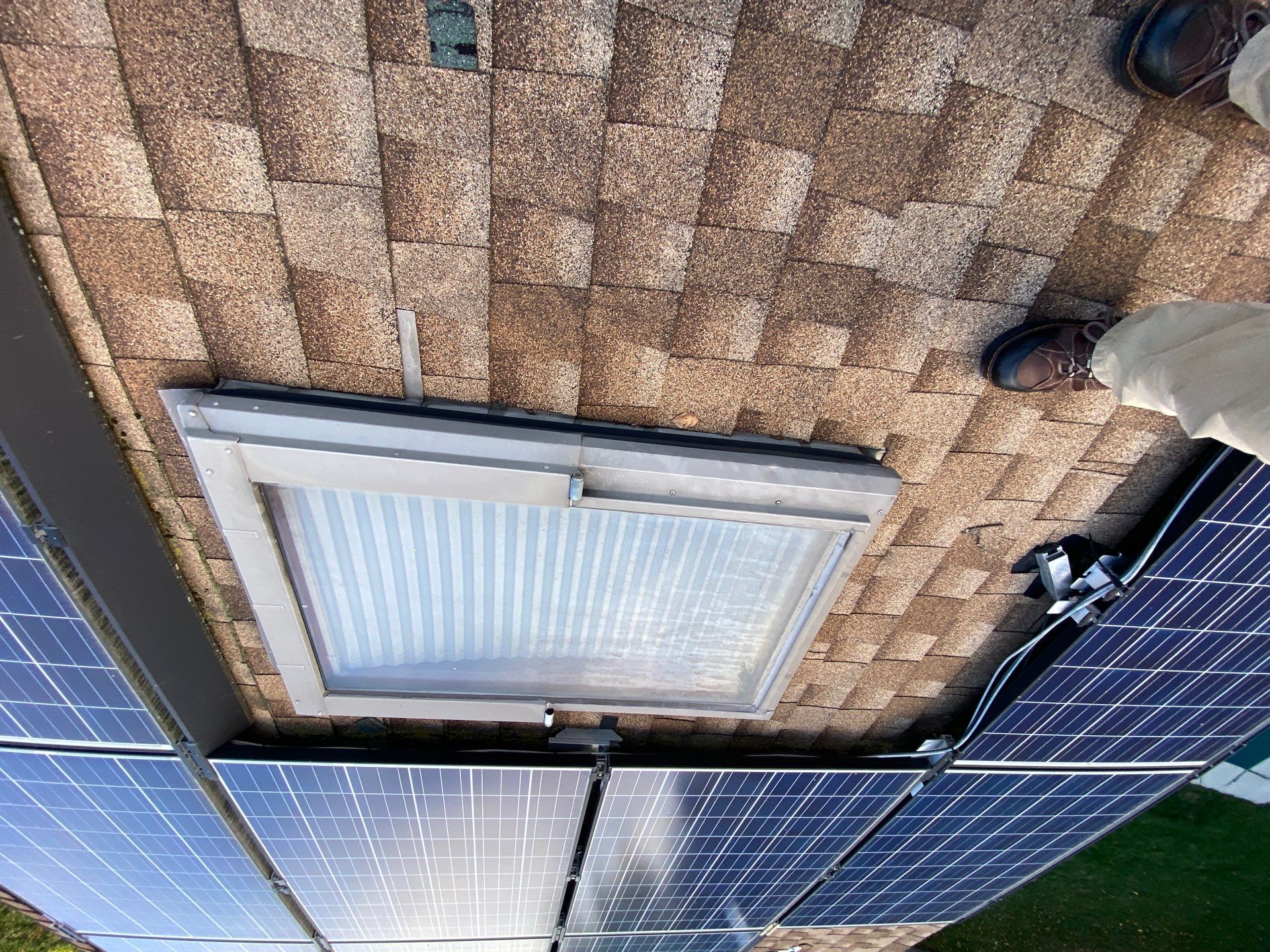 Tewksbury Dual Skylight Replacement with Solar Shades by Mighty Dog Roofing of Greater Middlesex County