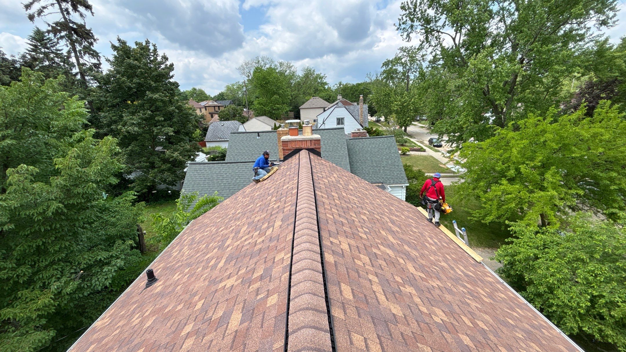 Roof Replacement using Owens Corning Desert Rose by 180 Contractors