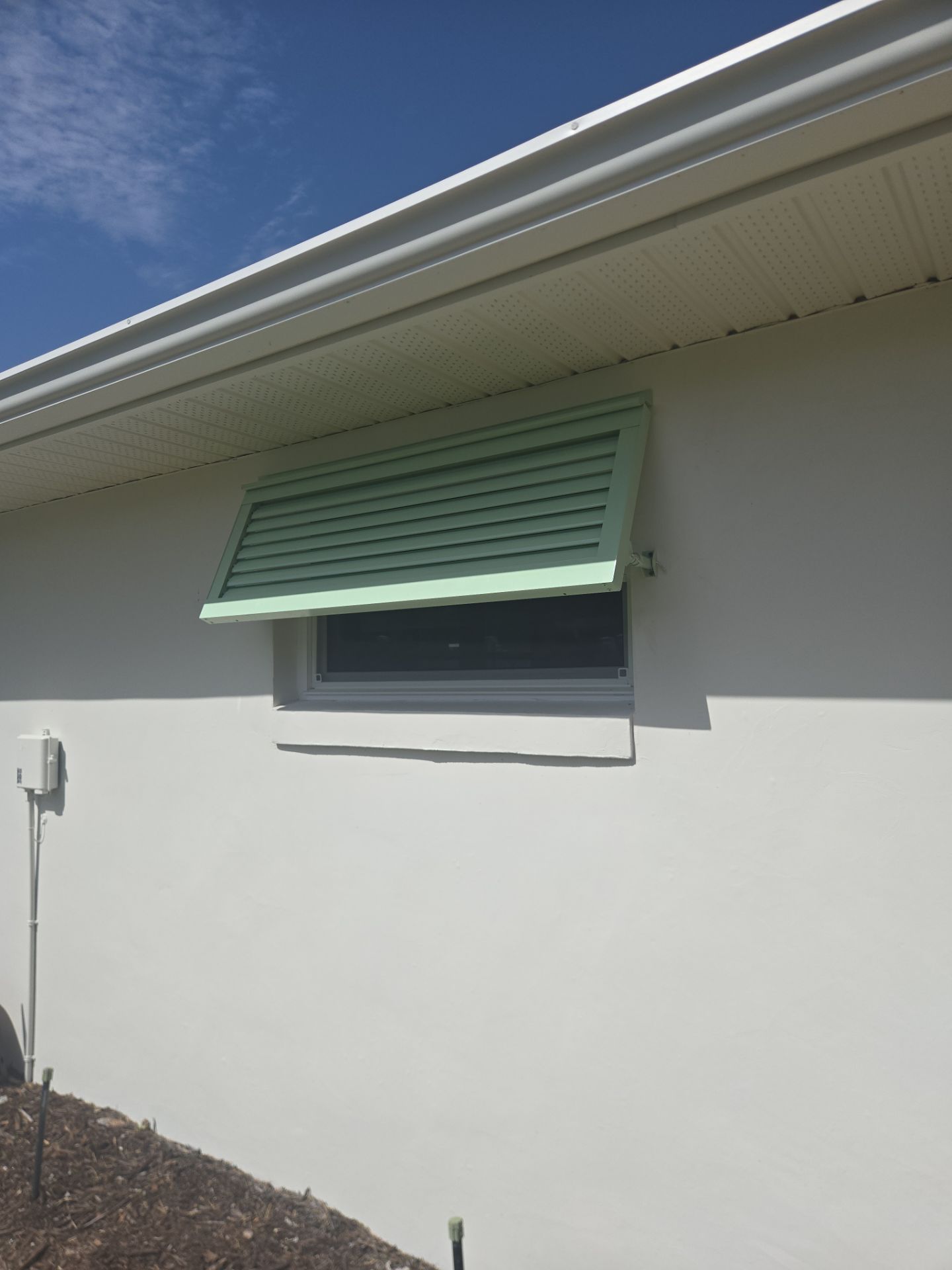 Deco Bahama Shutters RAL 6019 PASTEL GREEN by Smart Guard Shutters
