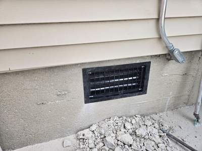 Crawl Space Insulation & Vent Opening Modification