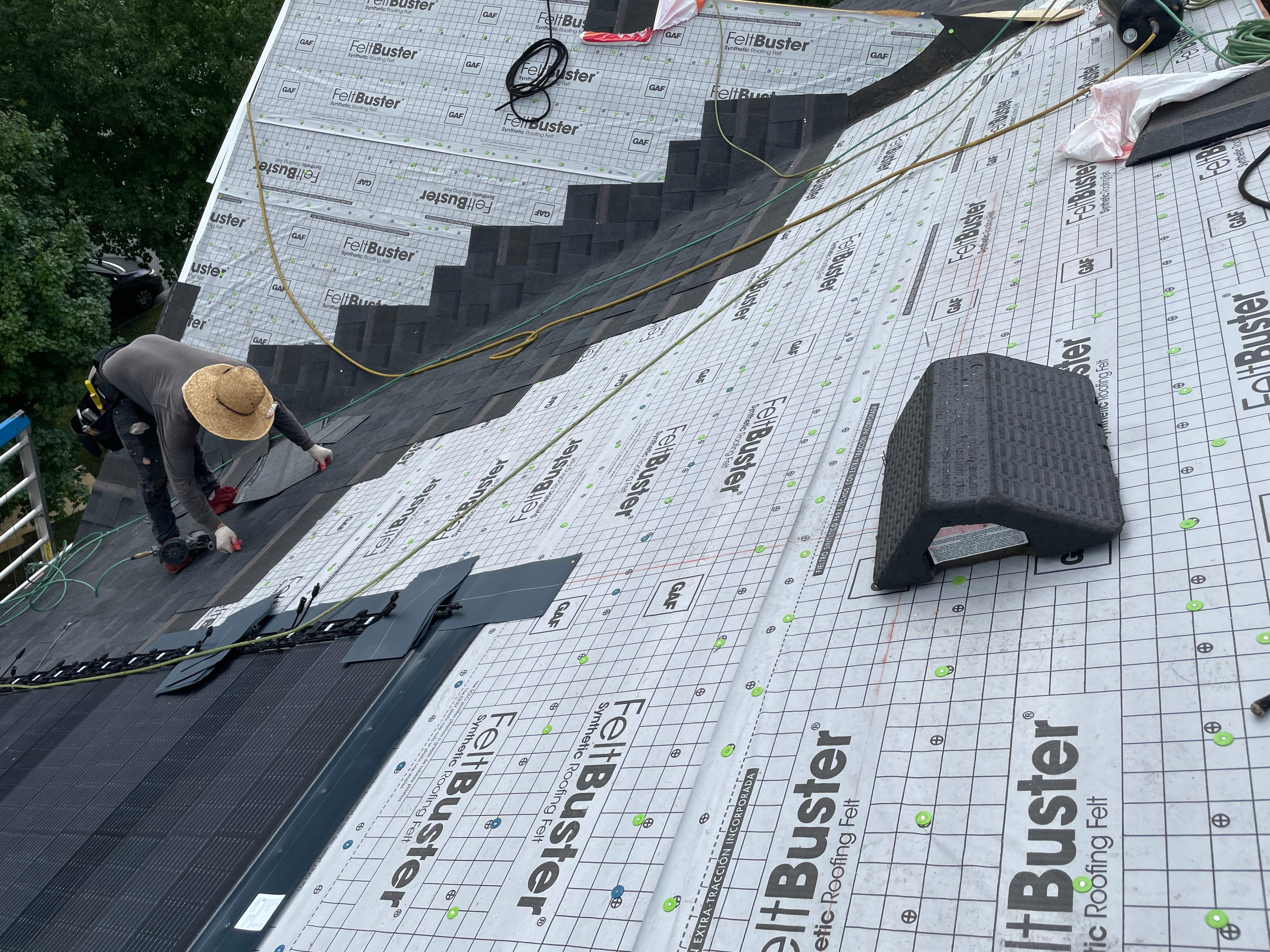 GAF Timberline Solar Roof Ellicott City, MD by American Home Contractors