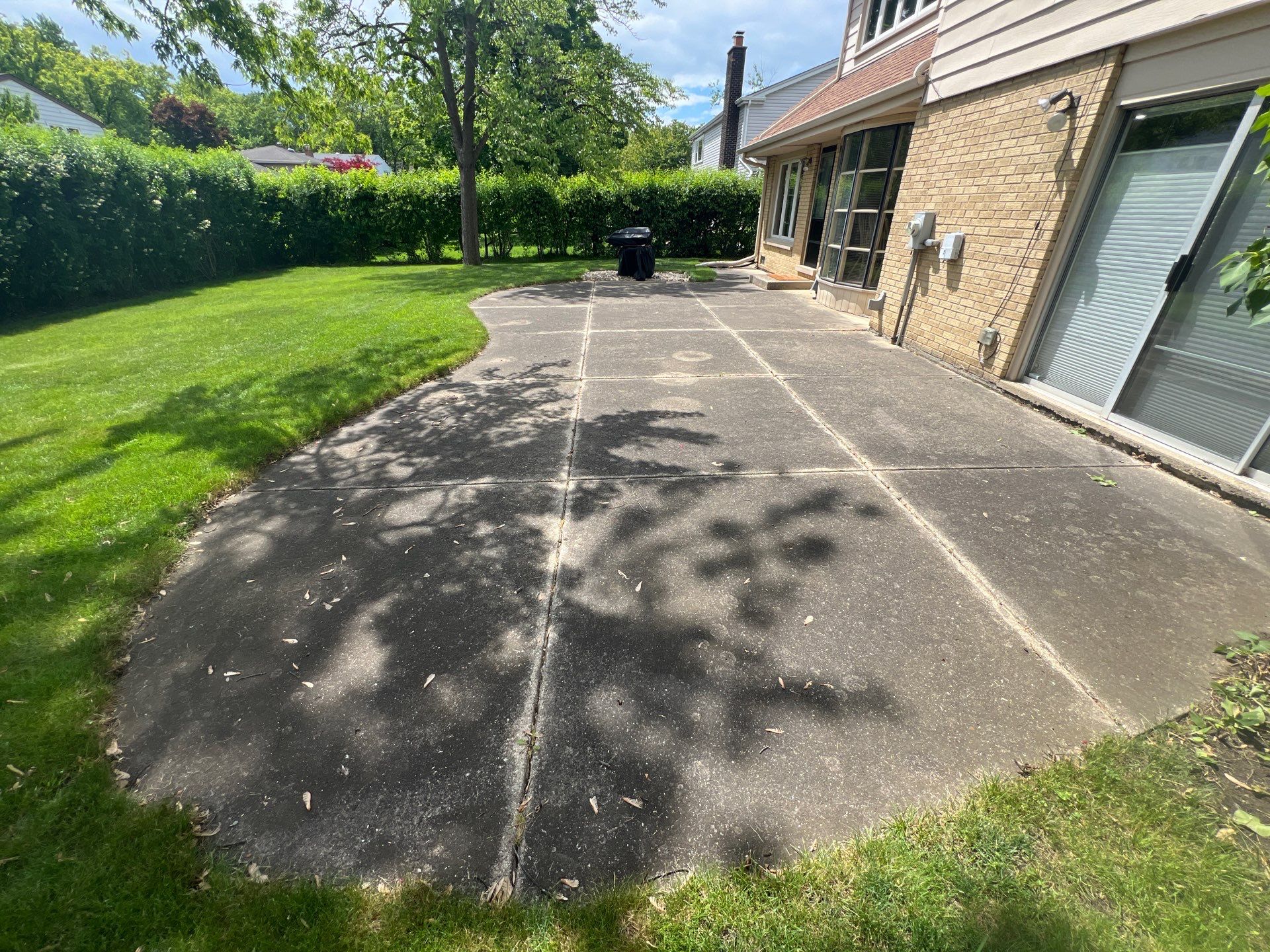 concrete patio power washing  by Northern Power Washing LLC.
