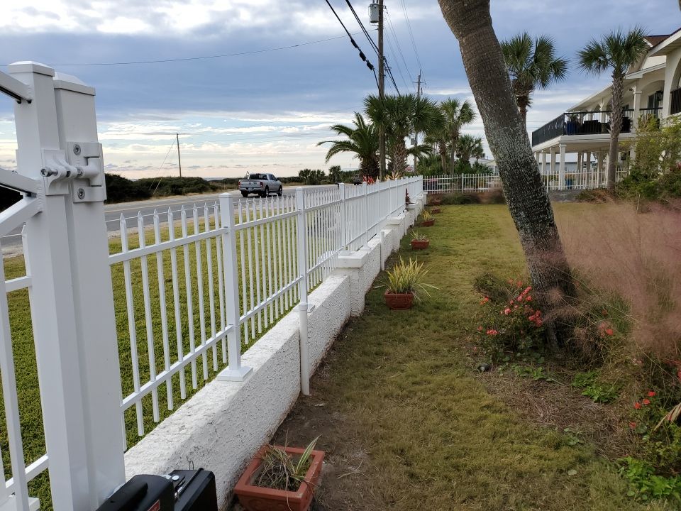 White Aluminum  by Hip Square Fence Inc.