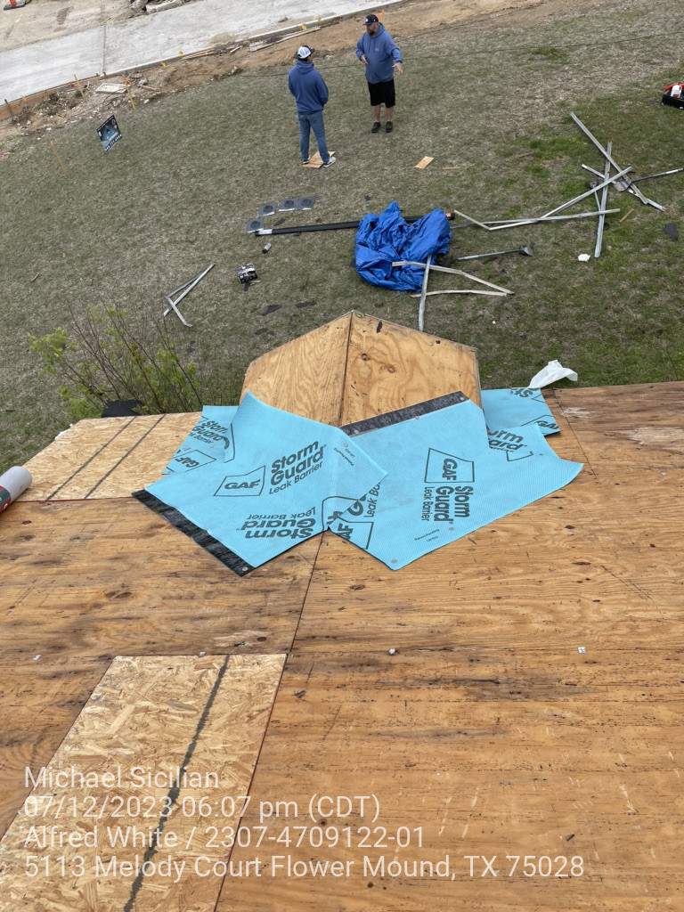 Project in Flower Mound  by Zeus Exteriors
