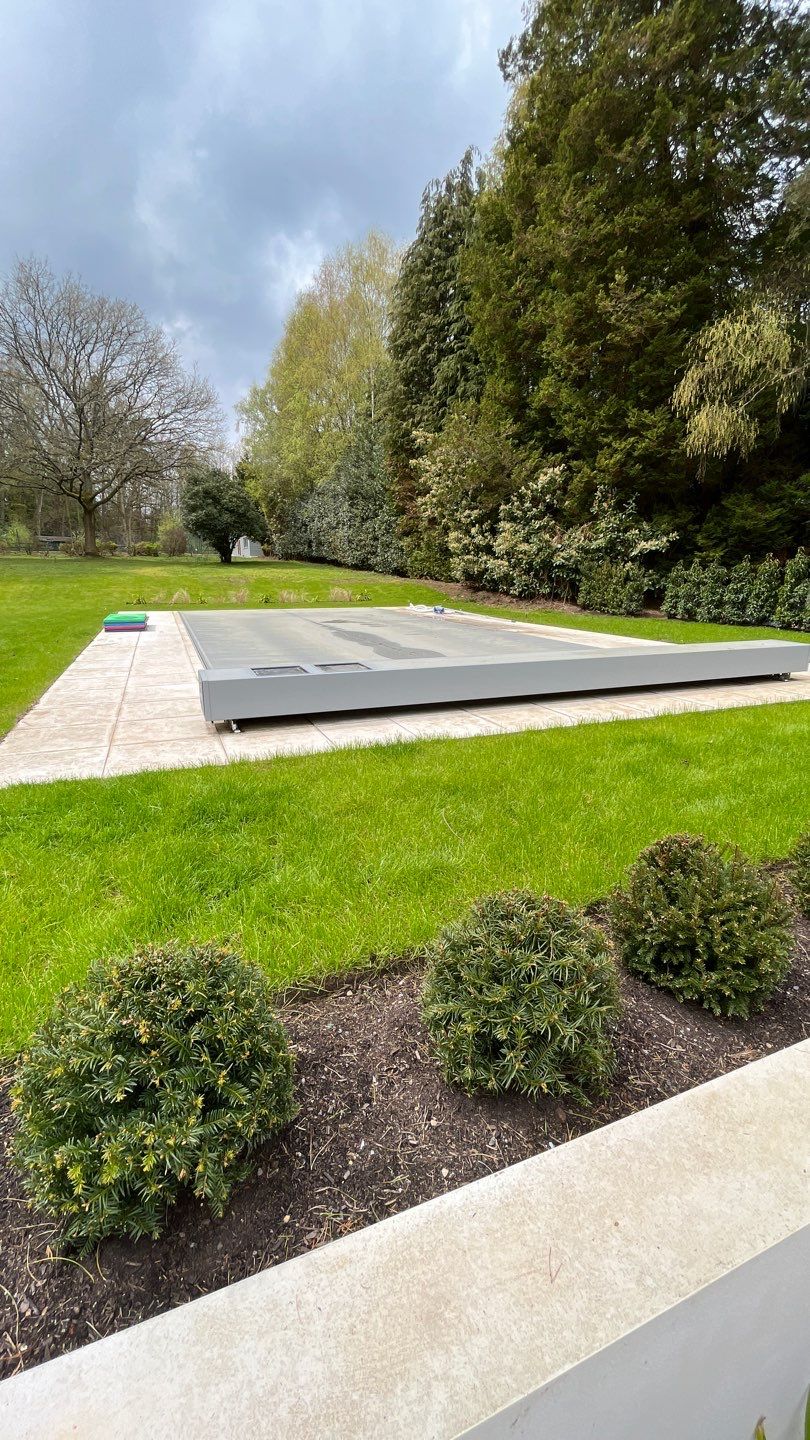 Porcelain Patio Clean using Honda 15lpm Low Pressure Washing Machine by Ges Exterior Cleaning ltd
