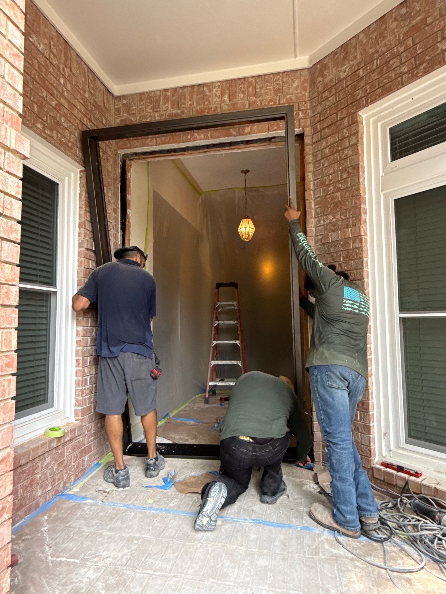 Modern Metal and Glass Entry Door Fabrication and Installation by Solara Custom Living
