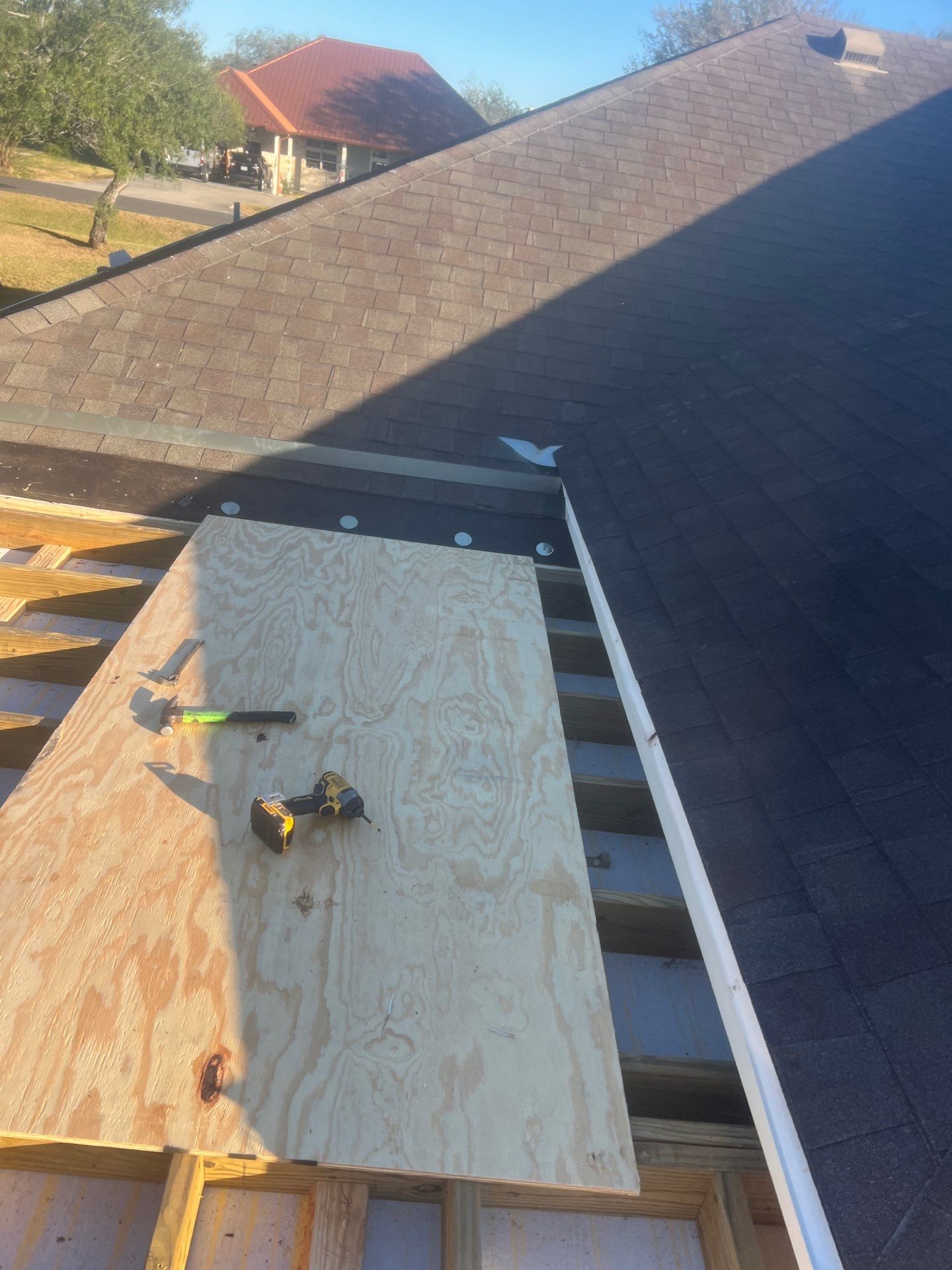 It Ain't Easy getting Shady  by Bayfront Roofing and Construction