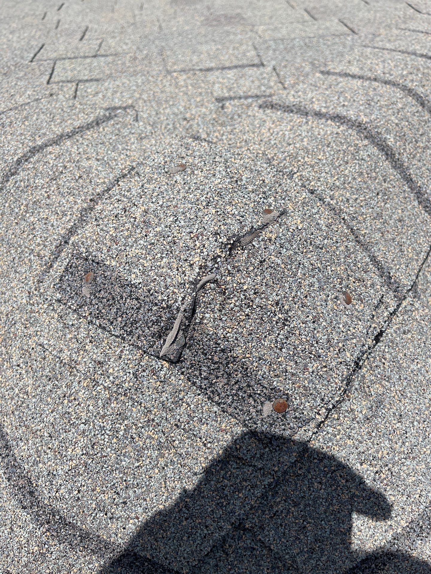 Hail Damage using Owen's Corning Duration (Lifetime) Shingles by Roof Repair Company