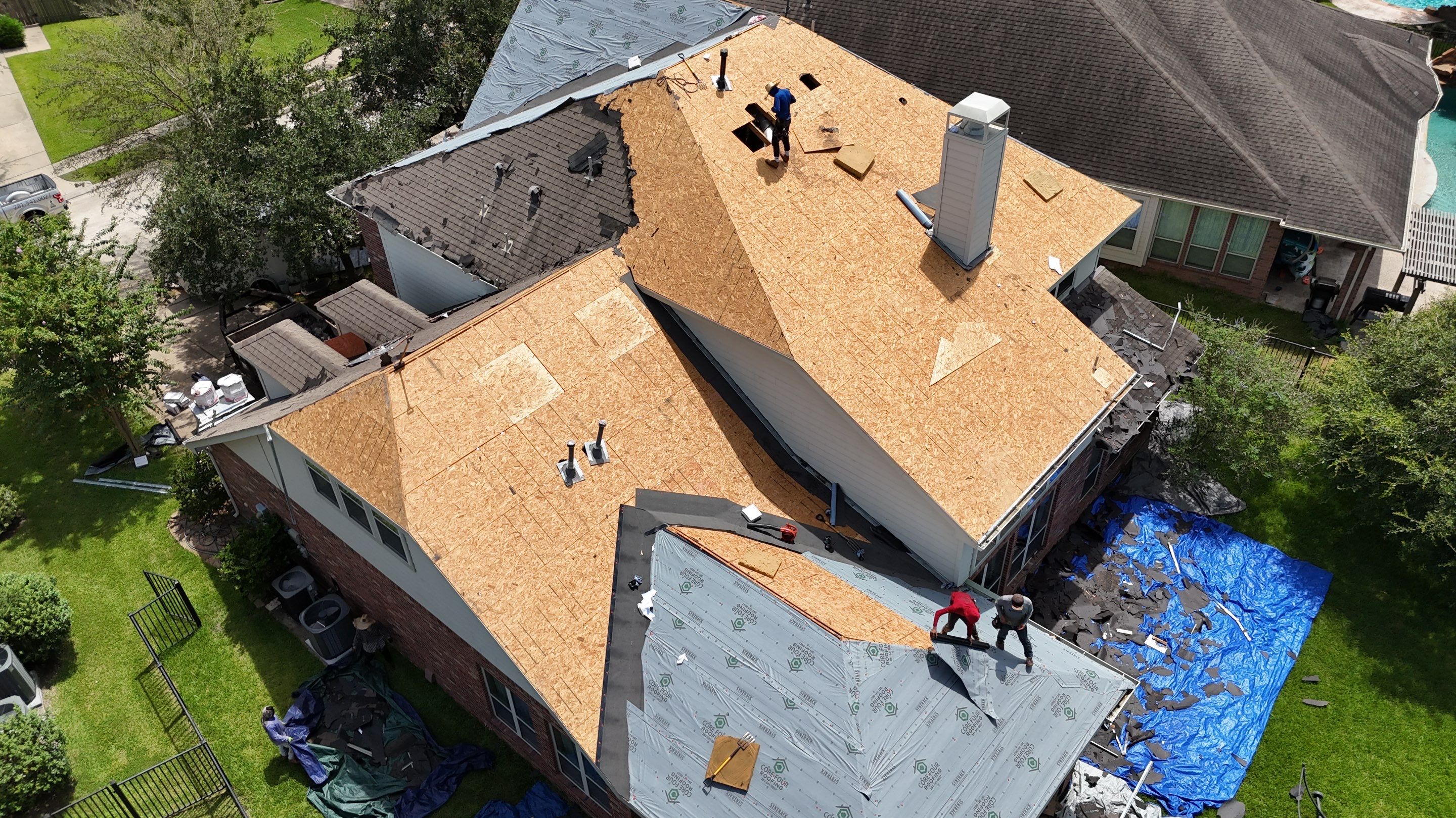 Insurance approved replacement in Bridgeland by Core Four Roofing
