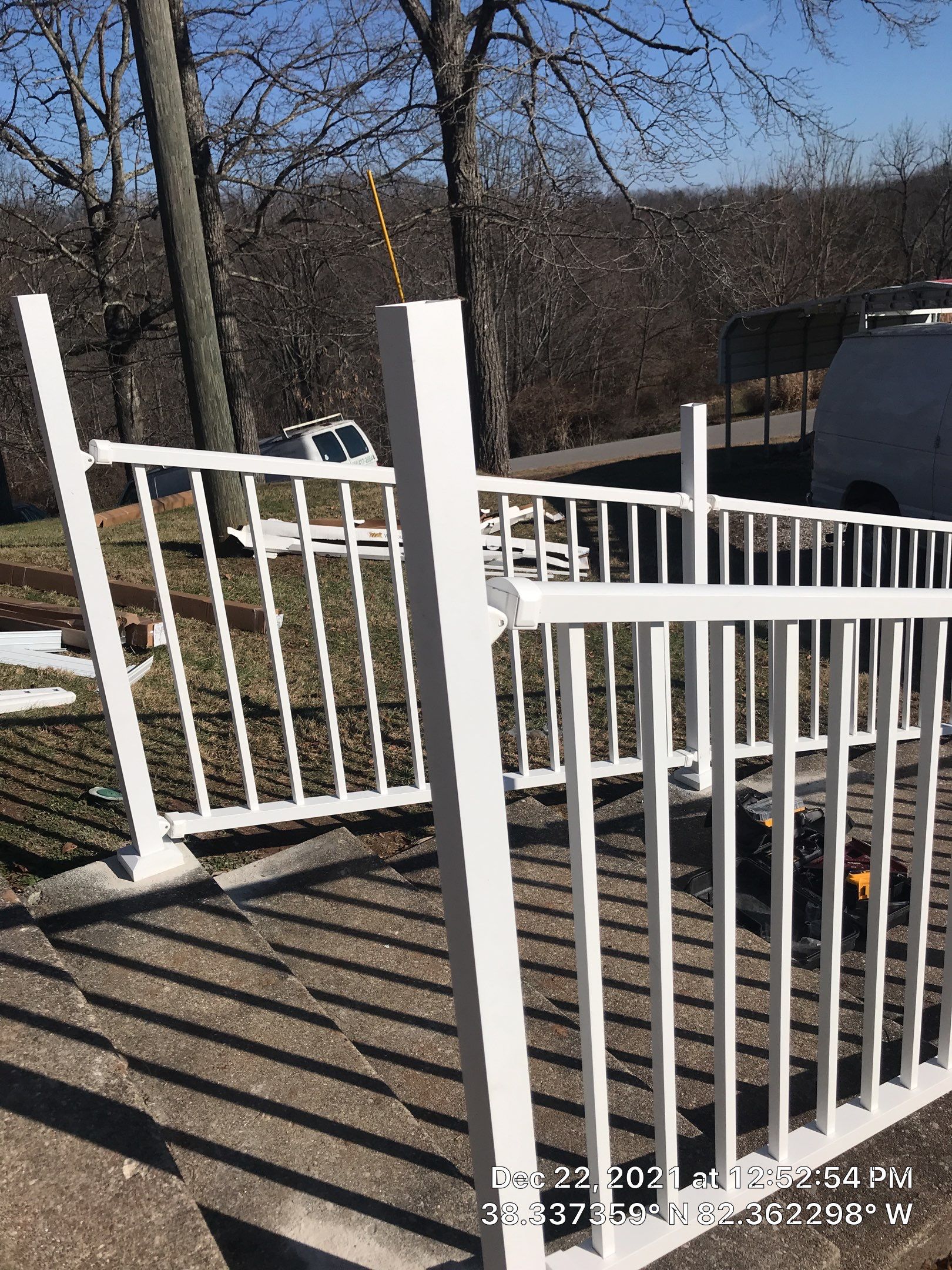 Porch Update using Westbury Aluminum Railing by Secure Construction Company Inc