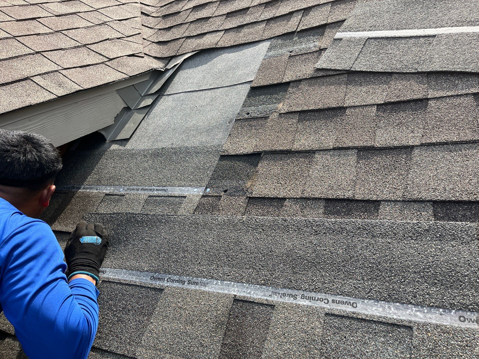 Residential Roofing Repair using Owen's Corning Duration (Lifetime) Shingles by Roof Repair Company