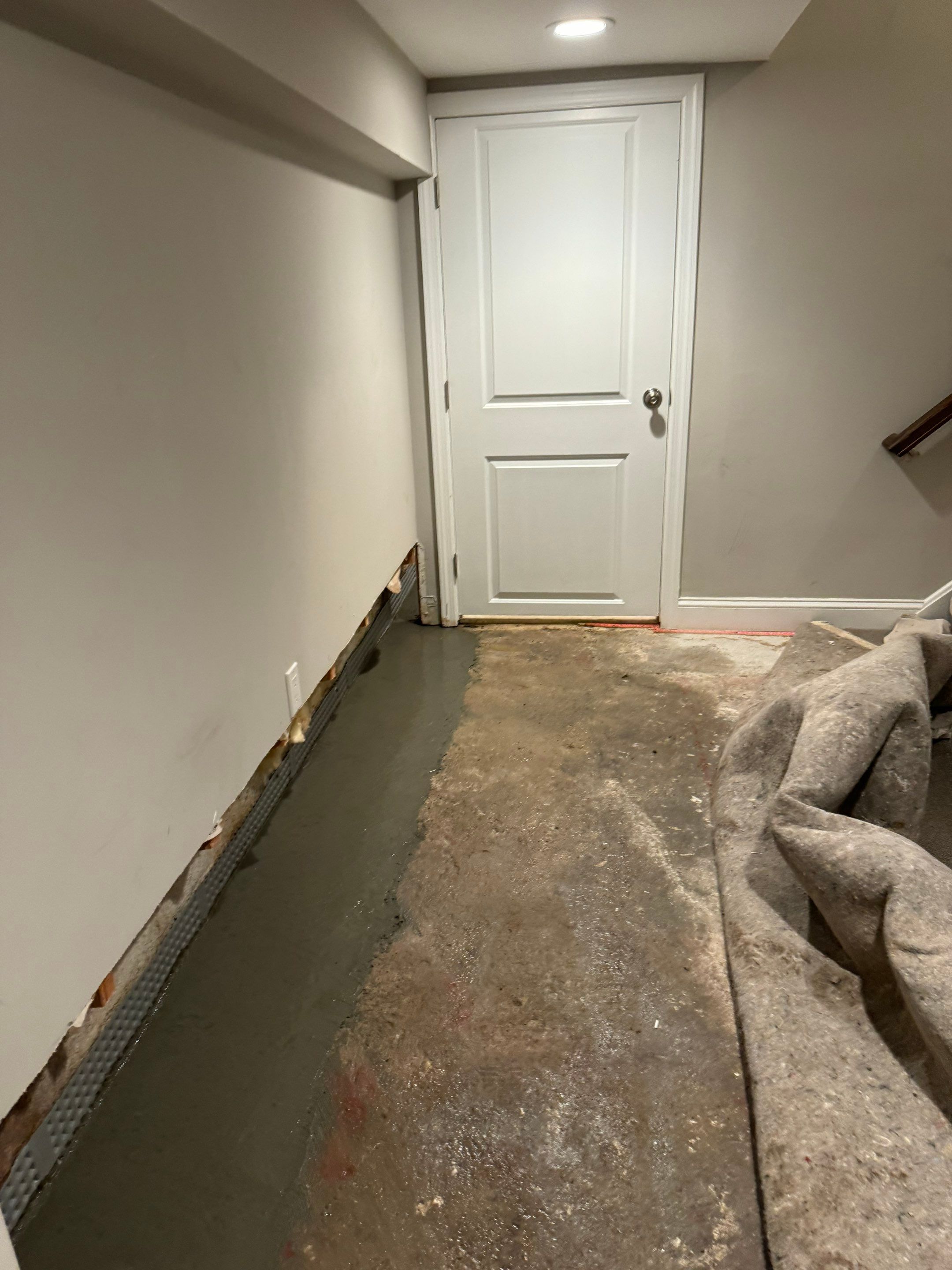 Interior French Drain Livingston NJ by Pure Service Pro, LLC 