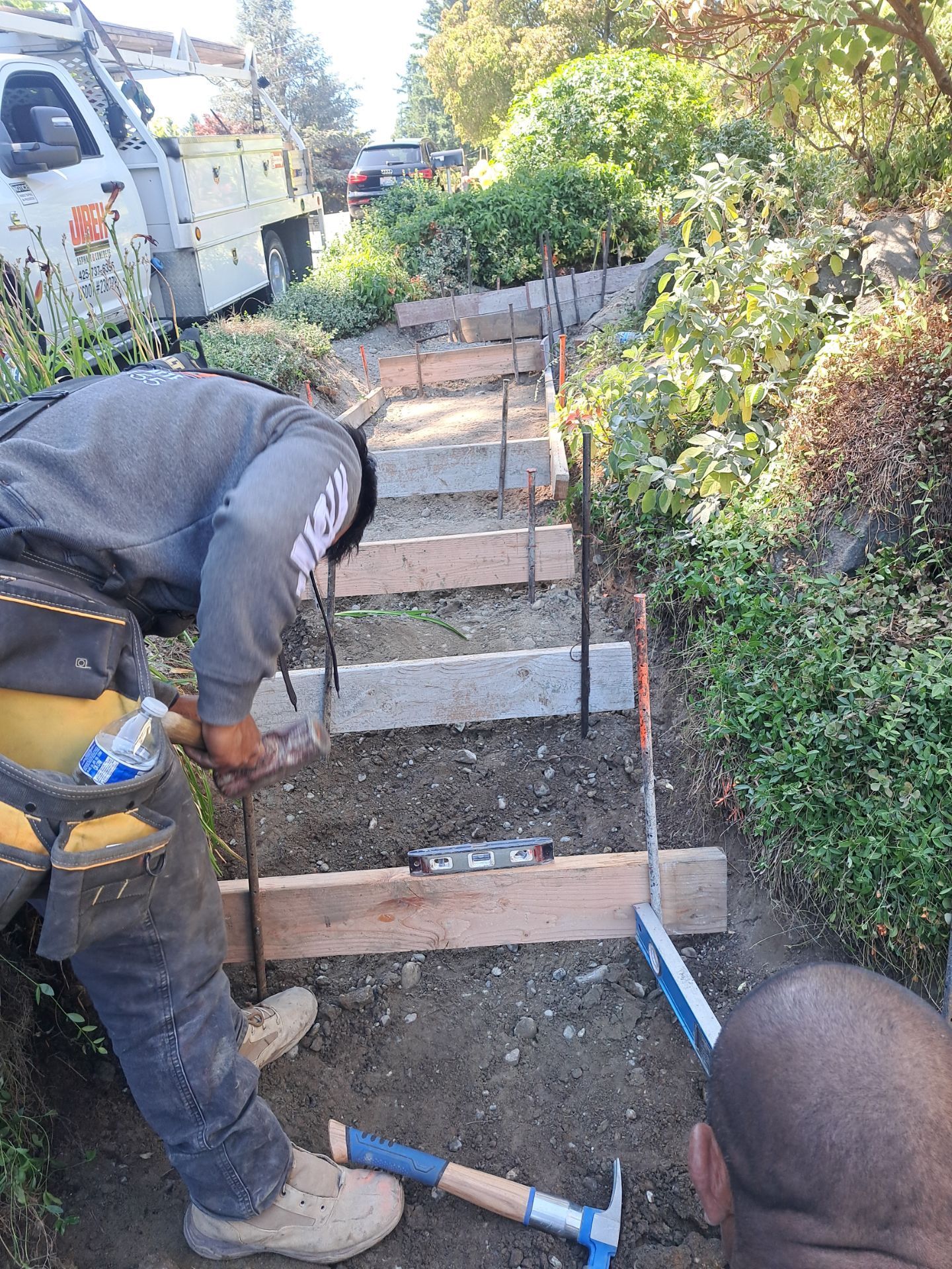 Front Driveway & Stairs Concrete Renovation | Kenmore  by Jireh Asphalt & Concrete Inc 