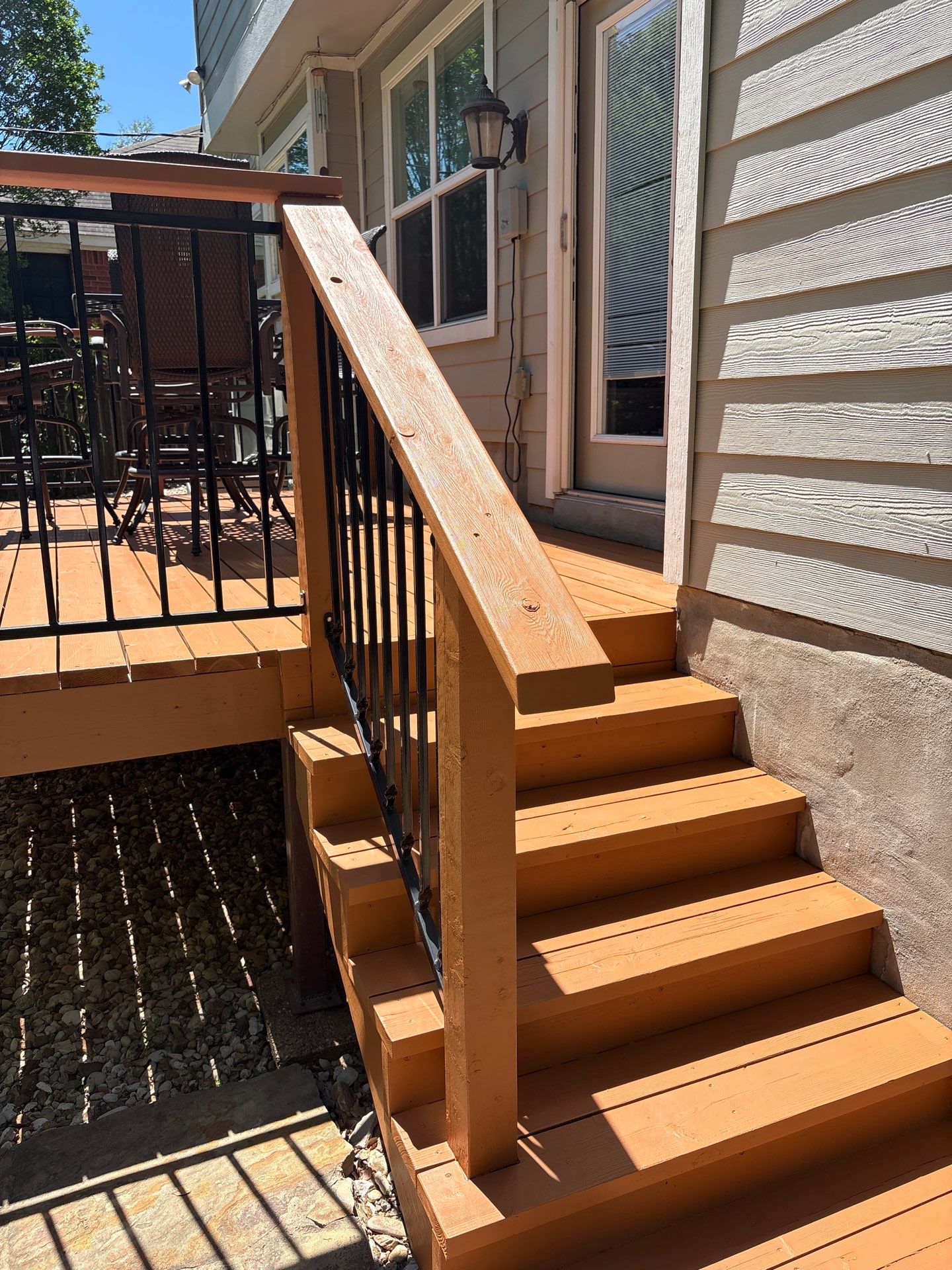 Back Deck Repainting Project in Austin, TX by Kstylez Roofing & Construction