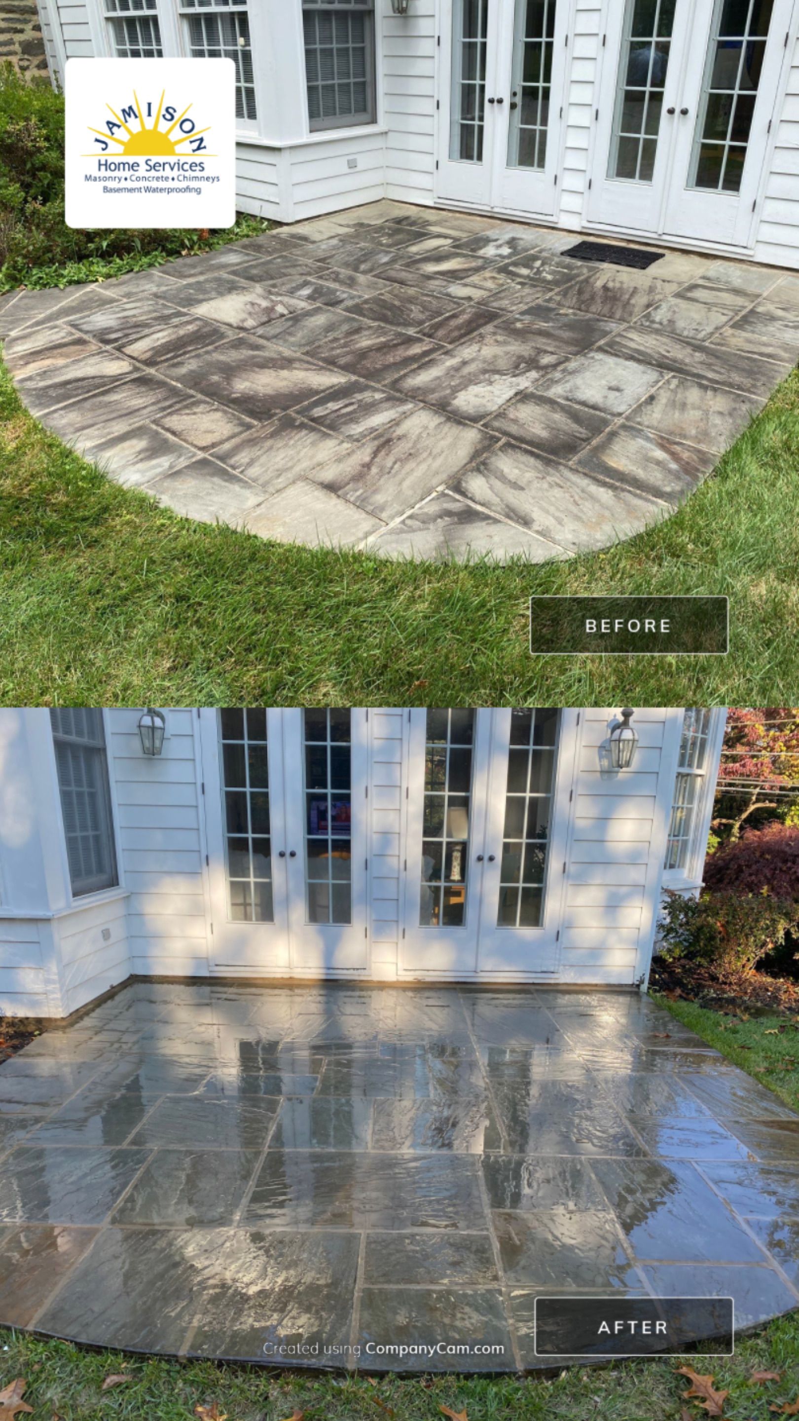 Patio Installation by Jamison Basement Waterproofing 