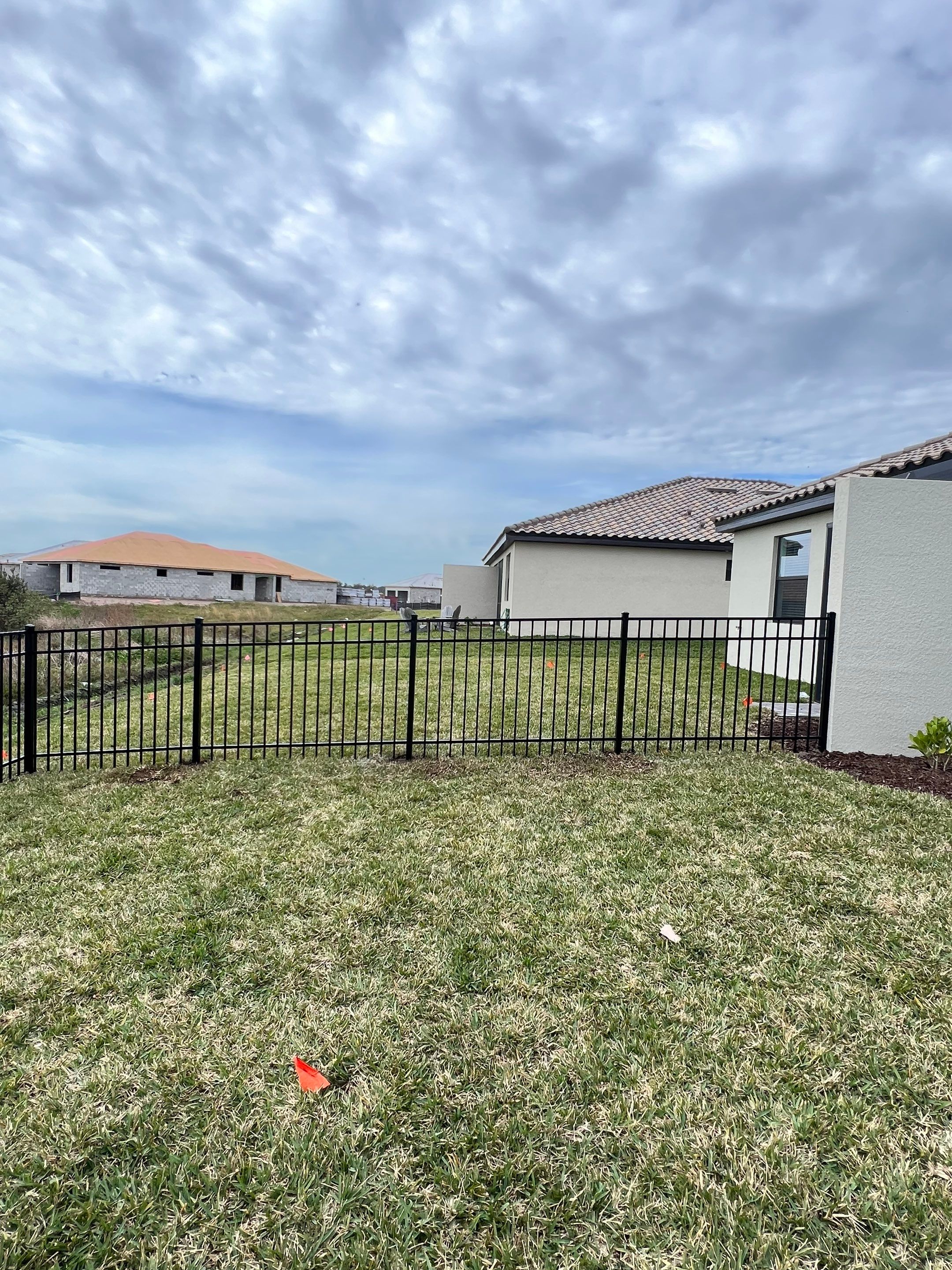 Aluminum Fence Installation using Black 3 Rail Aluminum Fence by Asap fence and gates, LLC