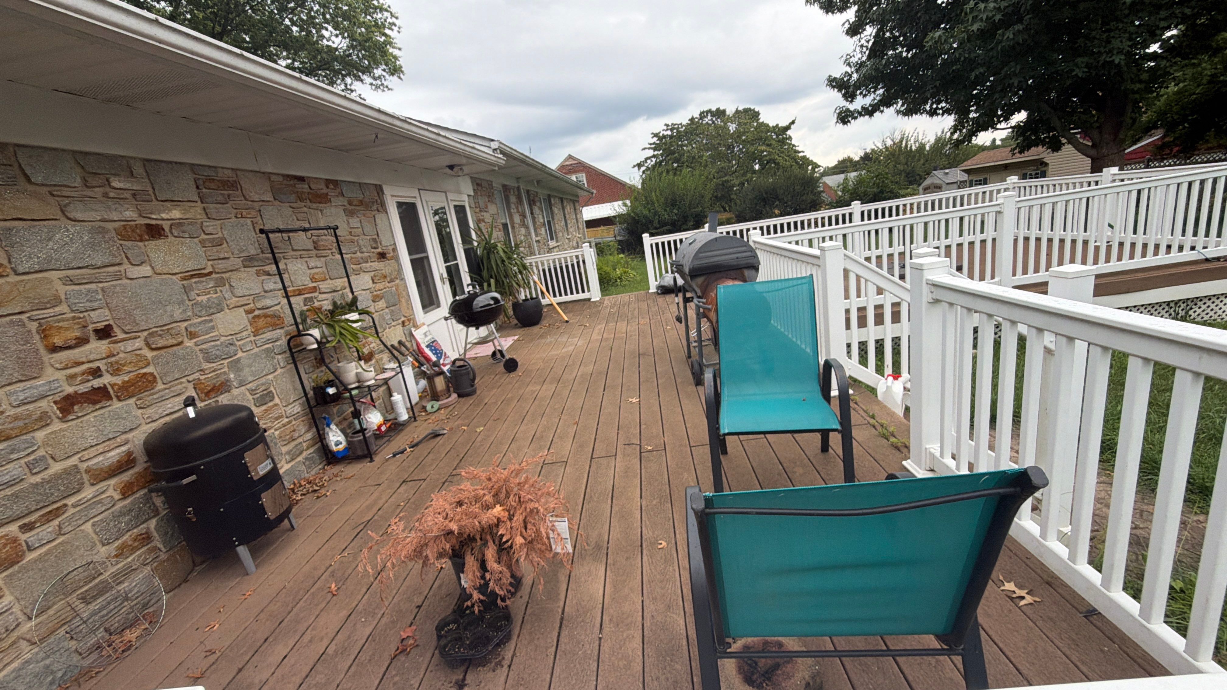 Composite Deck and Flagstone Walkway Washing by Baltimore Pressure Washers Inc.