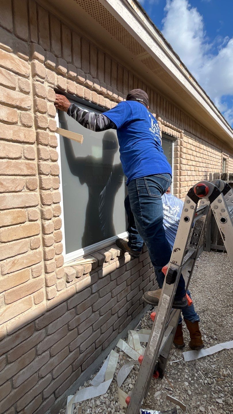 Curved Trim Windows by Bayfront Roofing and Construction