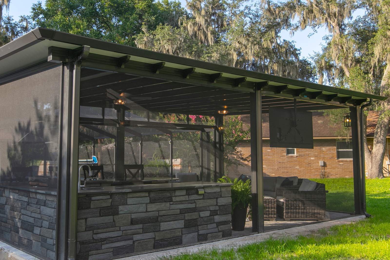 Patio covers  using Renaissance patio covers by Orlando pergolas 