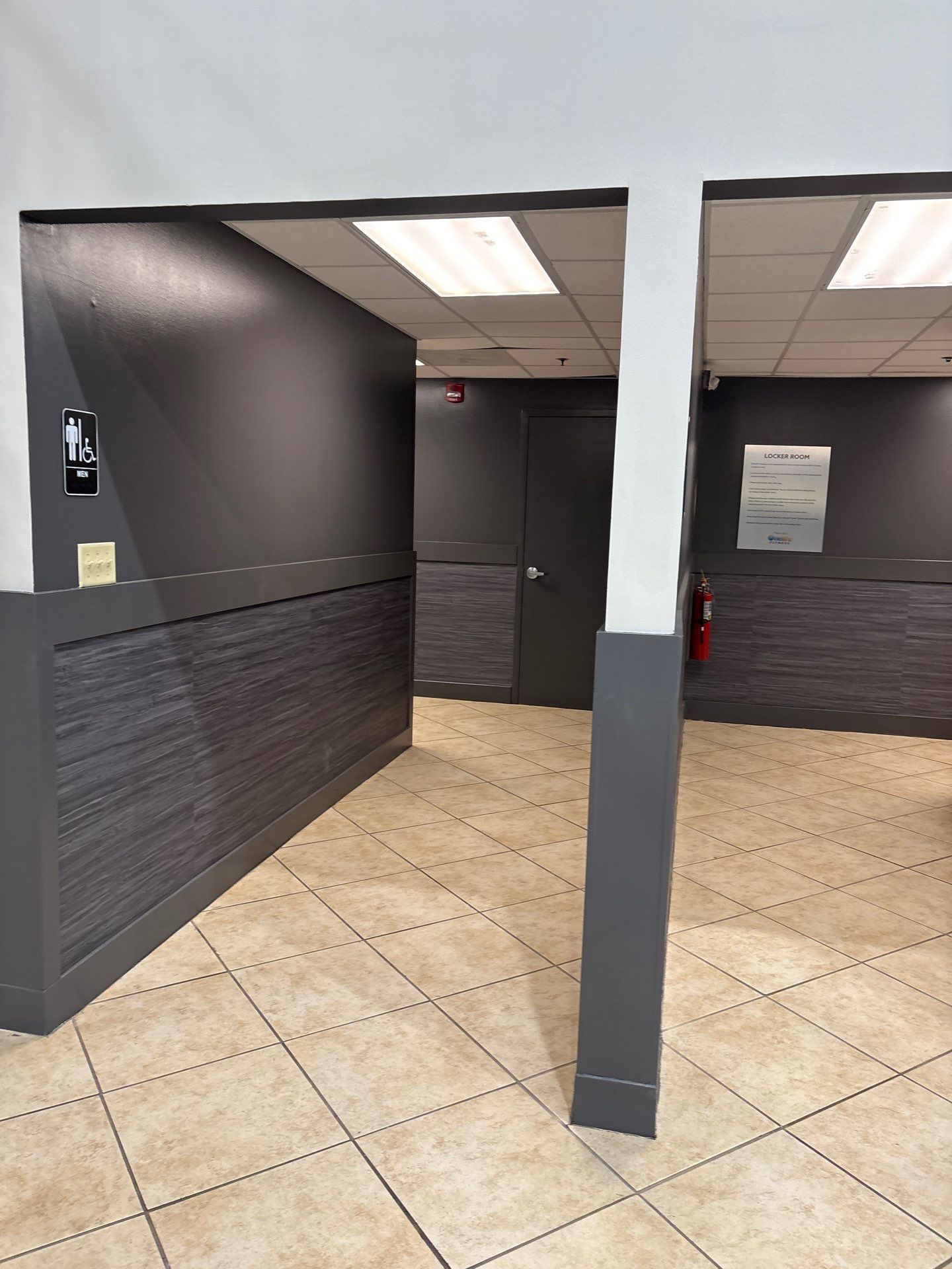 Northlake OLF - Recovery room renovation, flooring installation, front desk, accent wall by Nova HomeWorks 