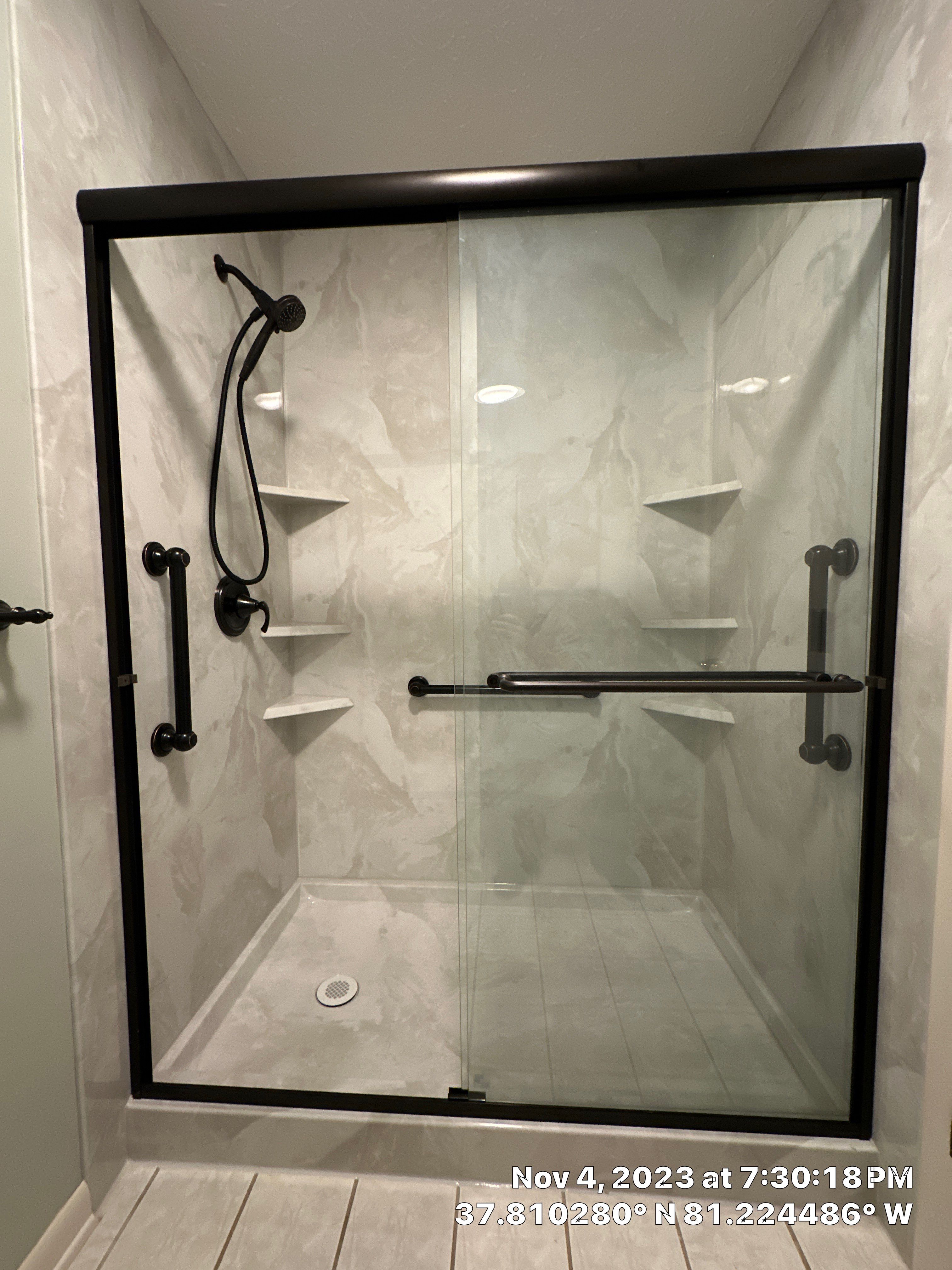 Tub to Shower Conversion using BCI Acrylic Shower System by Secure Construction Company Inc