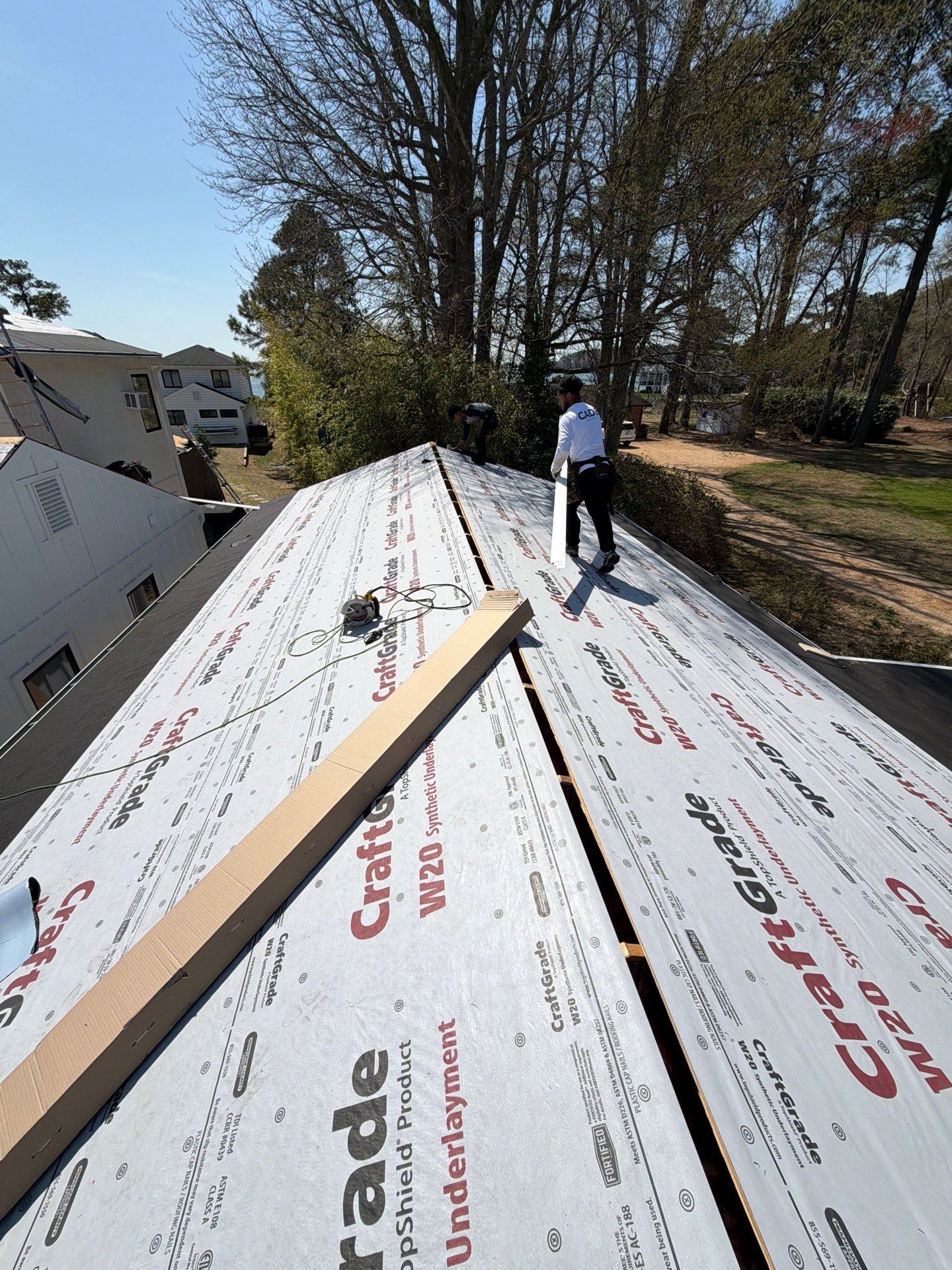 Roof Replacement in White Stone by Cade Construction
