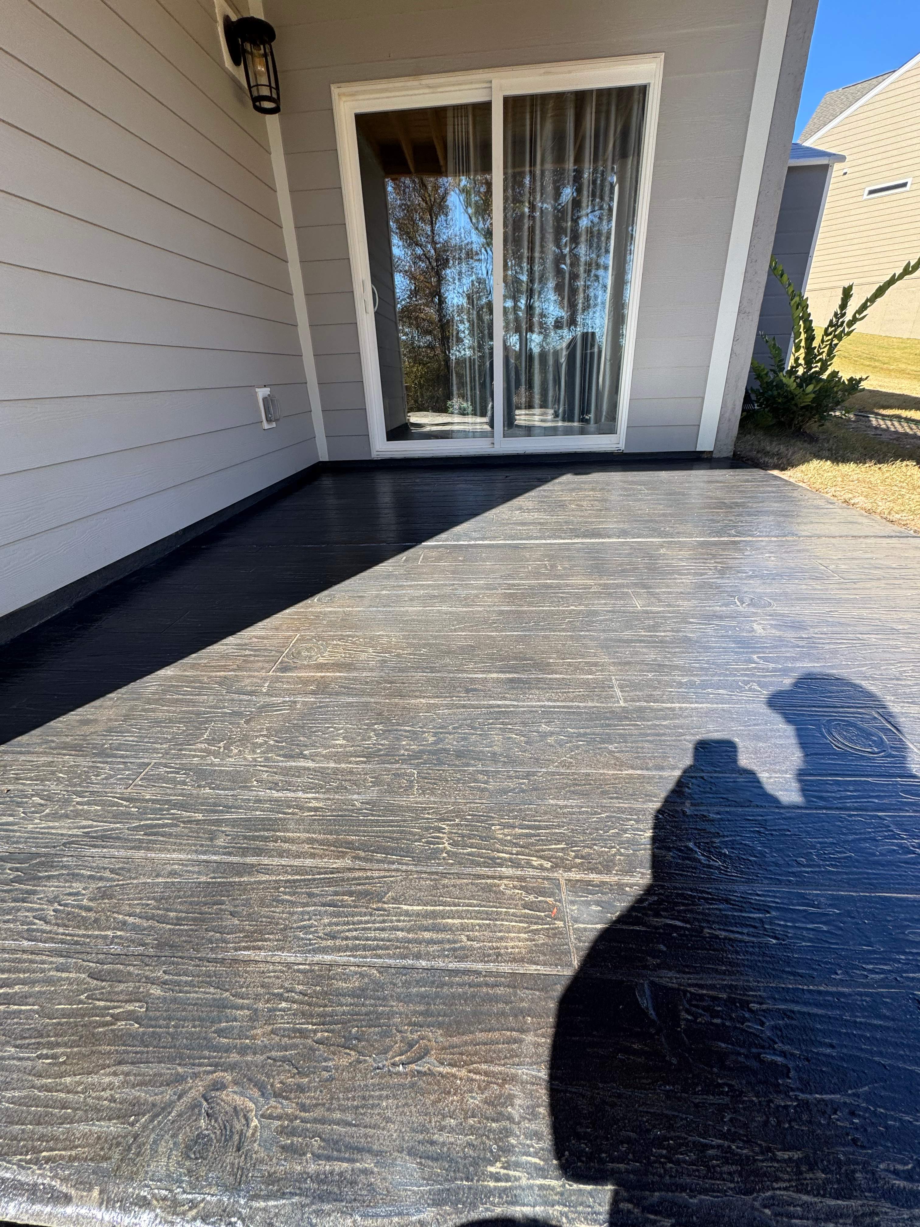 Custom Patio Overlay patios, Custom Flake Garage and Basement by Endure Concrete Coatings