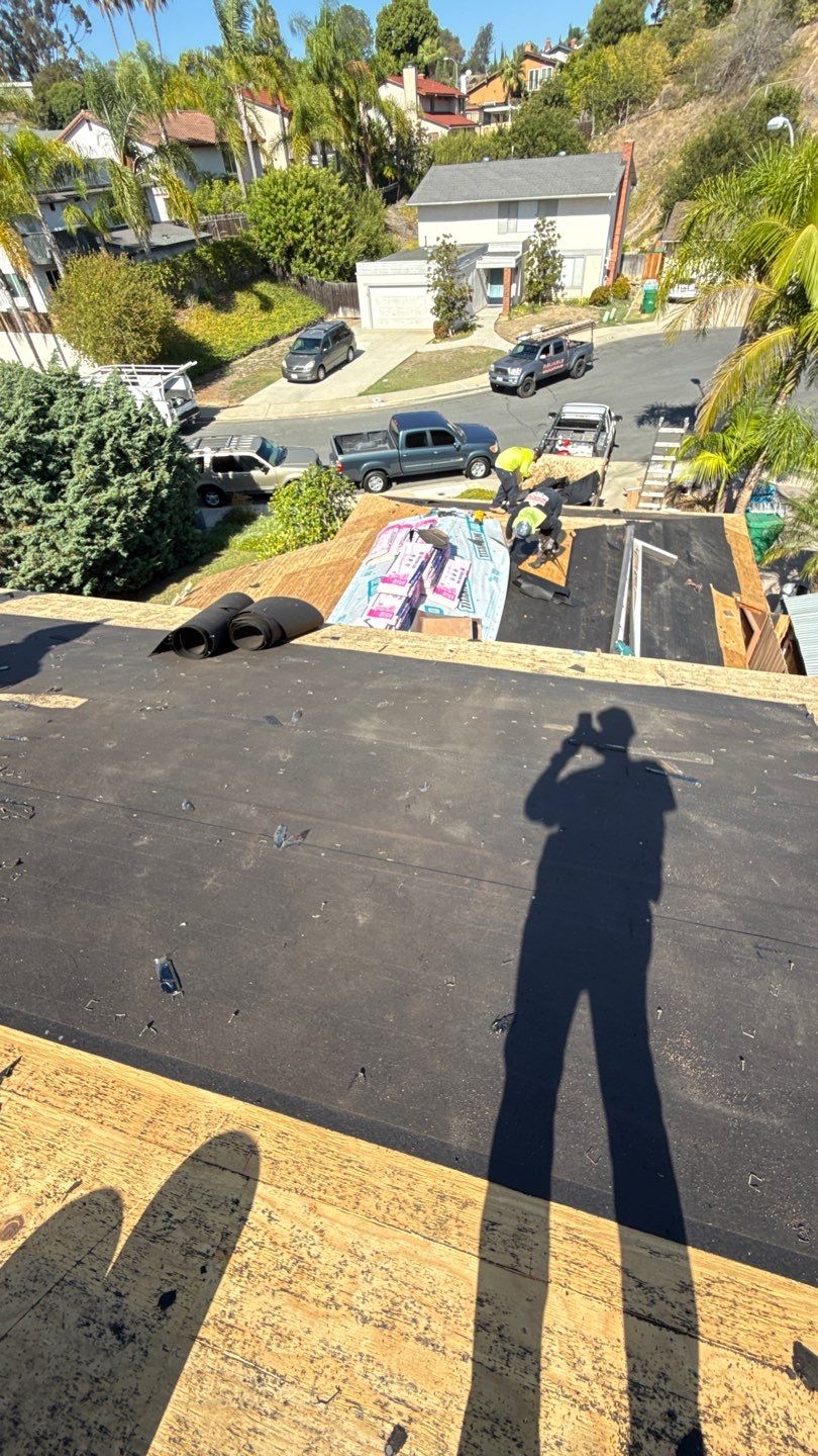 Full Residential Roof Replacement and Decking Repair in San Diego by Reliable Roofing San Diego Inc.