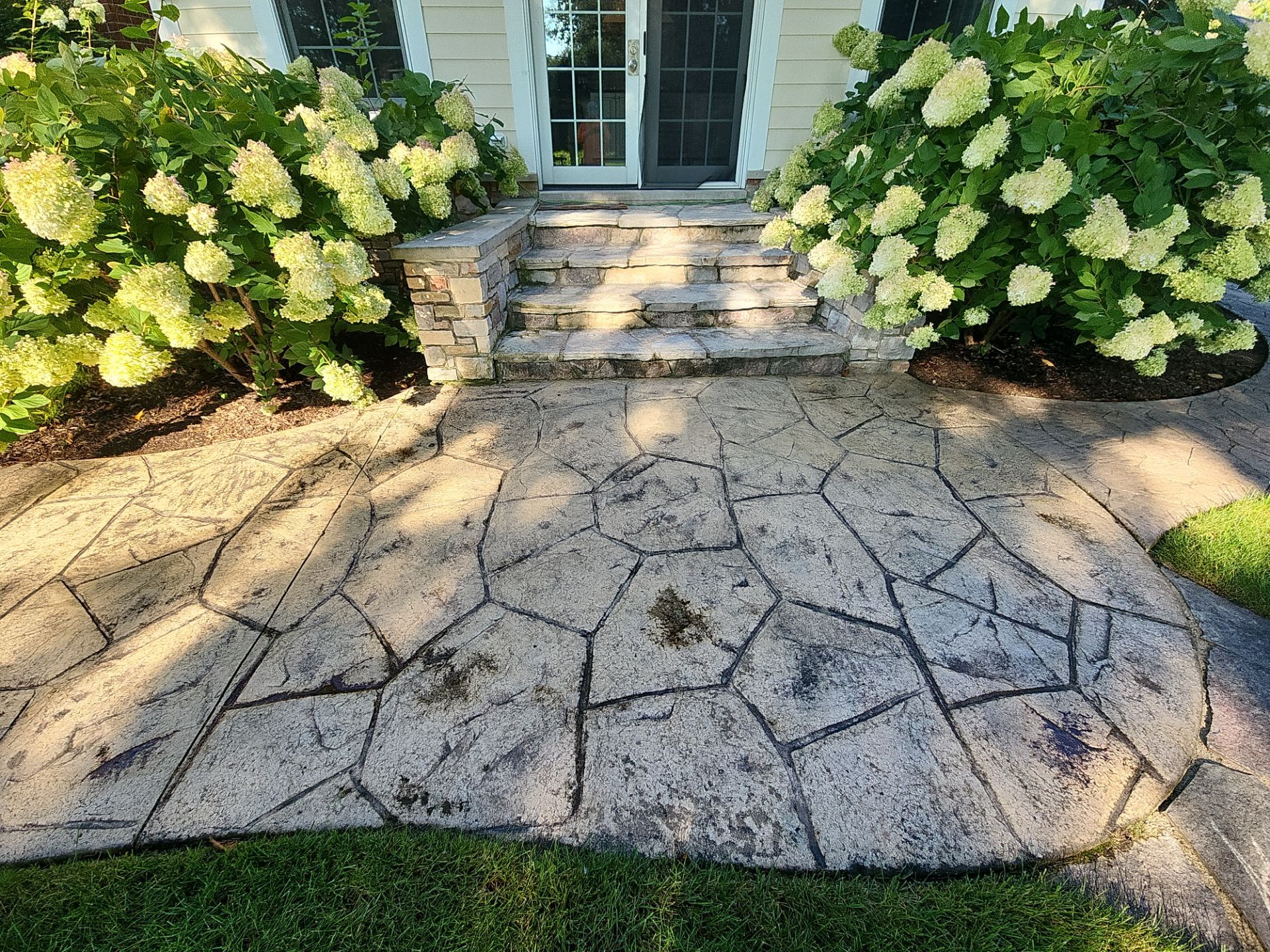 Stamped Concrete Surface Cleaning by Northern Power Washing LLC.