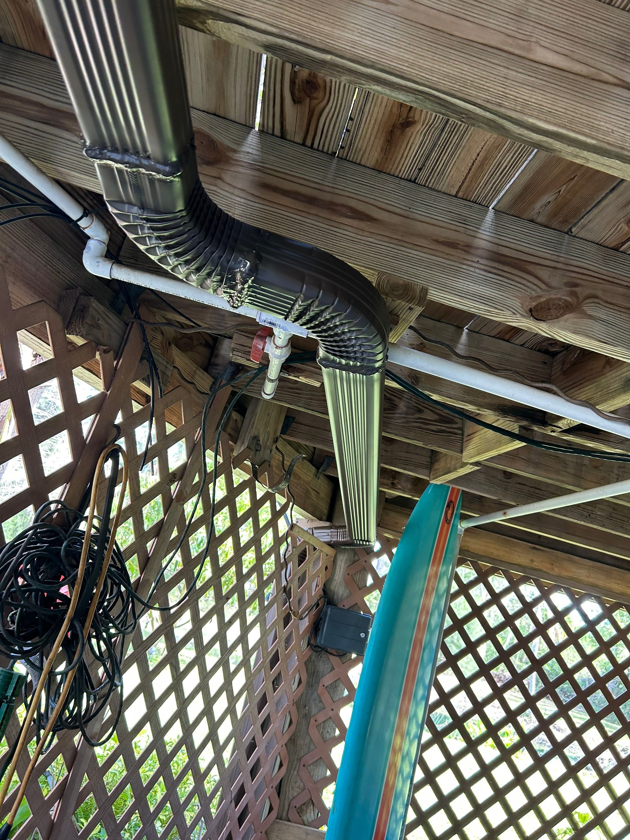 Brown K-Style Seamless Gutters in Fort Myers FL by Gutter Professor by Gutter Professors