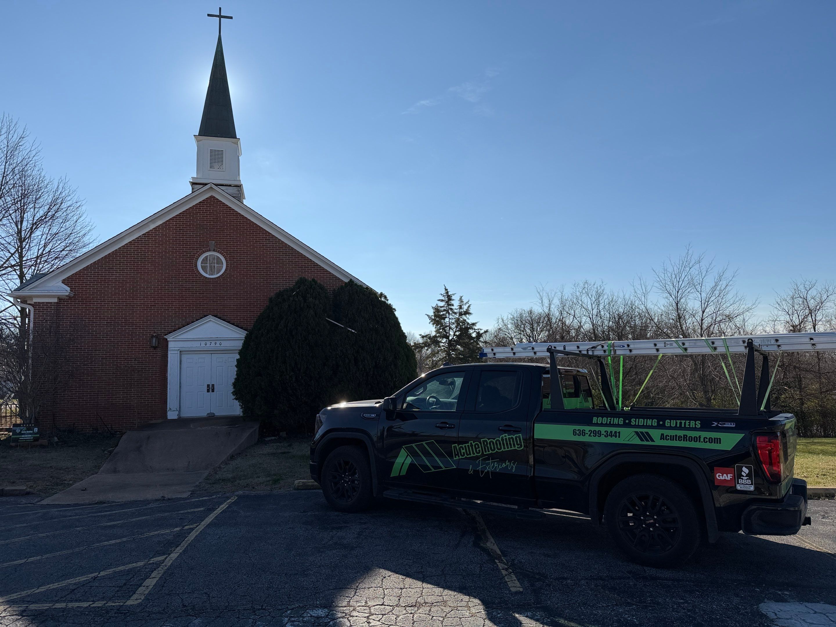 Complete GAF Shingle Roof Installation for Hillsboro Church Building by Acute Roofing And Exteriors 