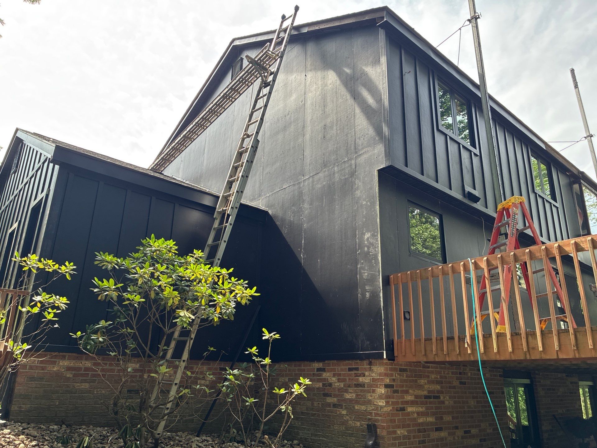 James Hardie Board and Batten Midnight Black Renovation in Wexford by Ideal Siding Pittsburgh