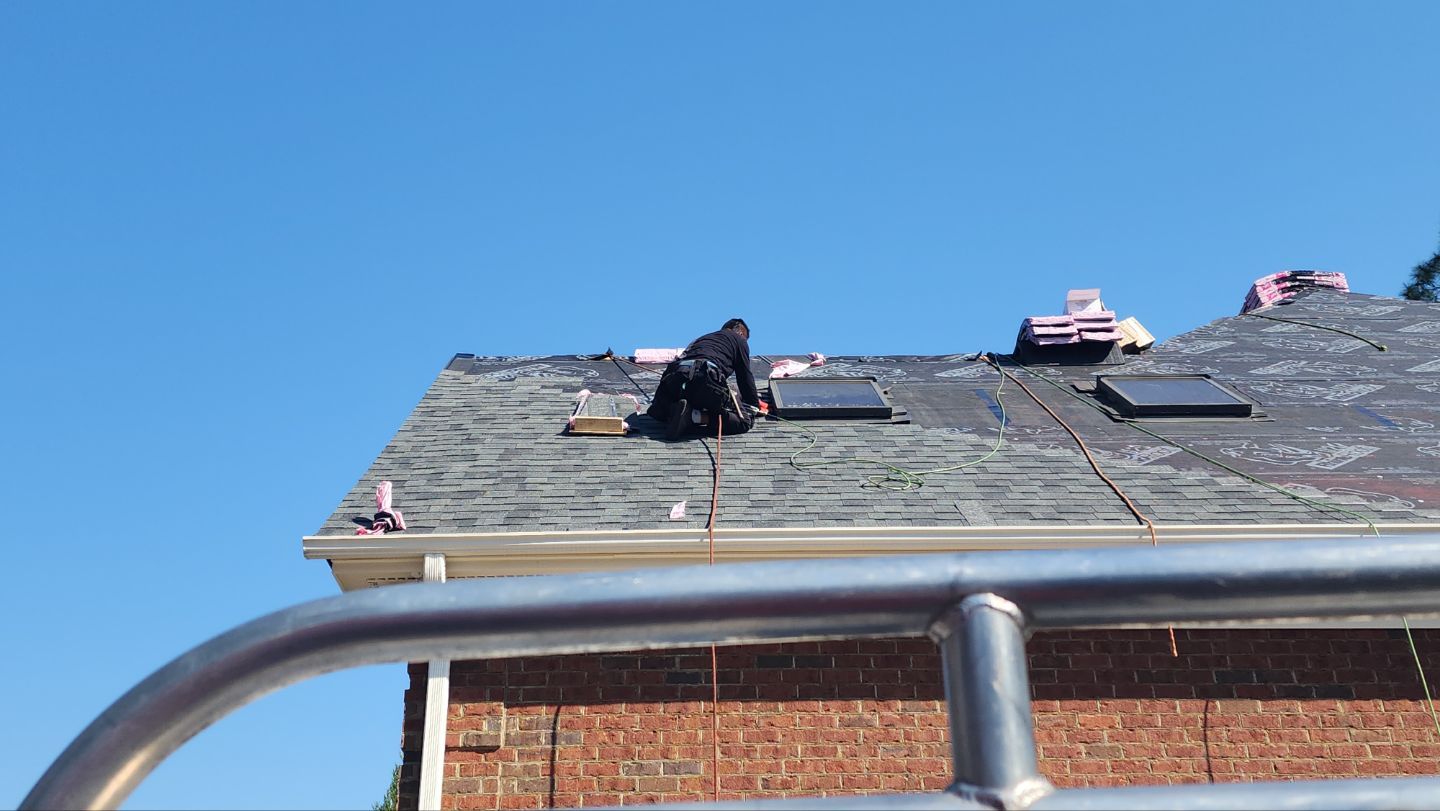 Residential Roofing Installation using Owens Corning Duration Estate Gray by Indigo State Roofing