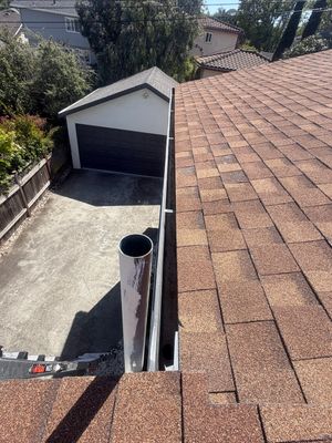 Completed roofing project by Alpha Eagle Roofing in Burlingame, CA