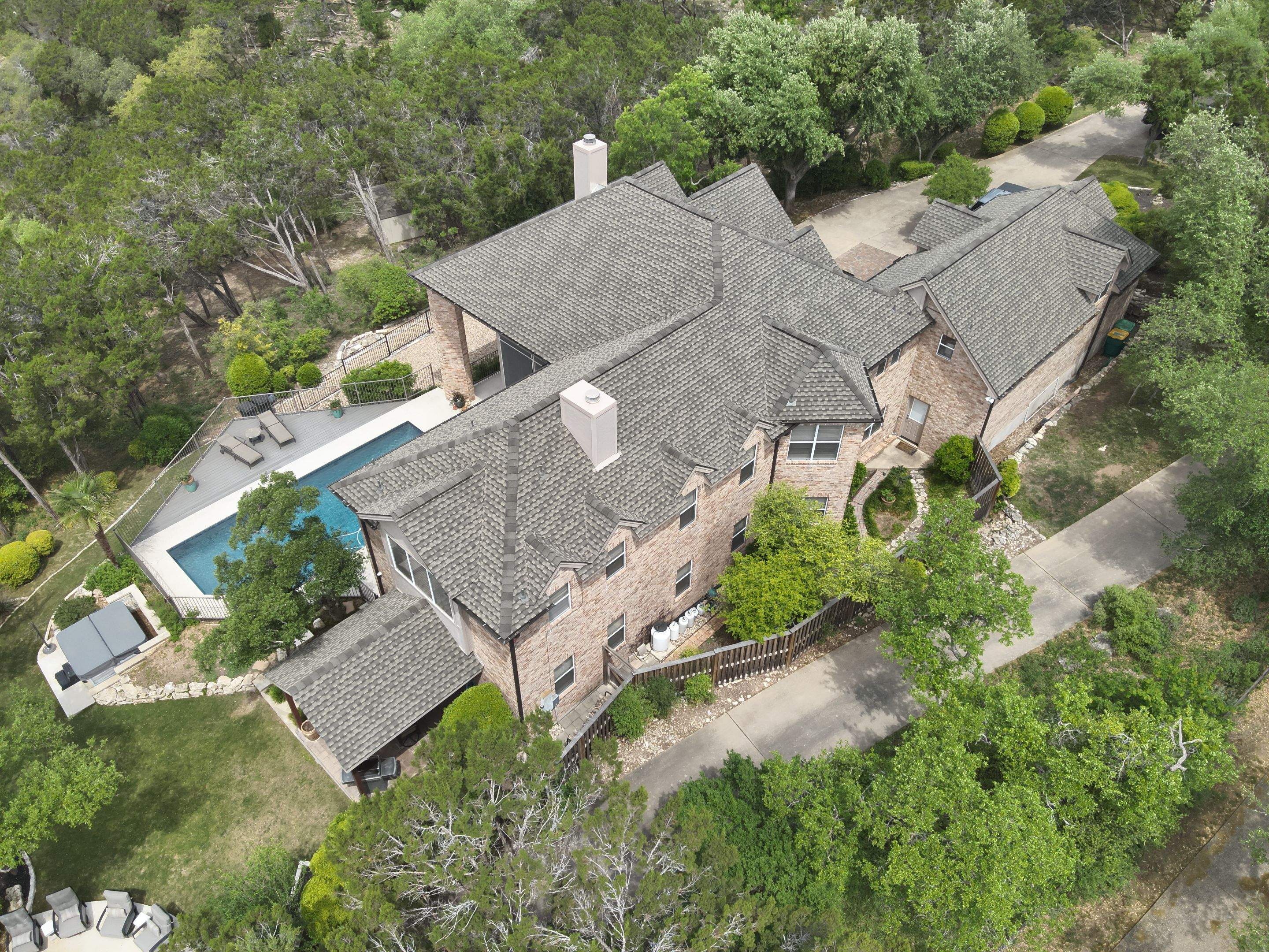 Restoring Strength & Beauty After Hail Damage using GAF - Ultra HDZ - Weathered Wood by Action Exteriors Austin