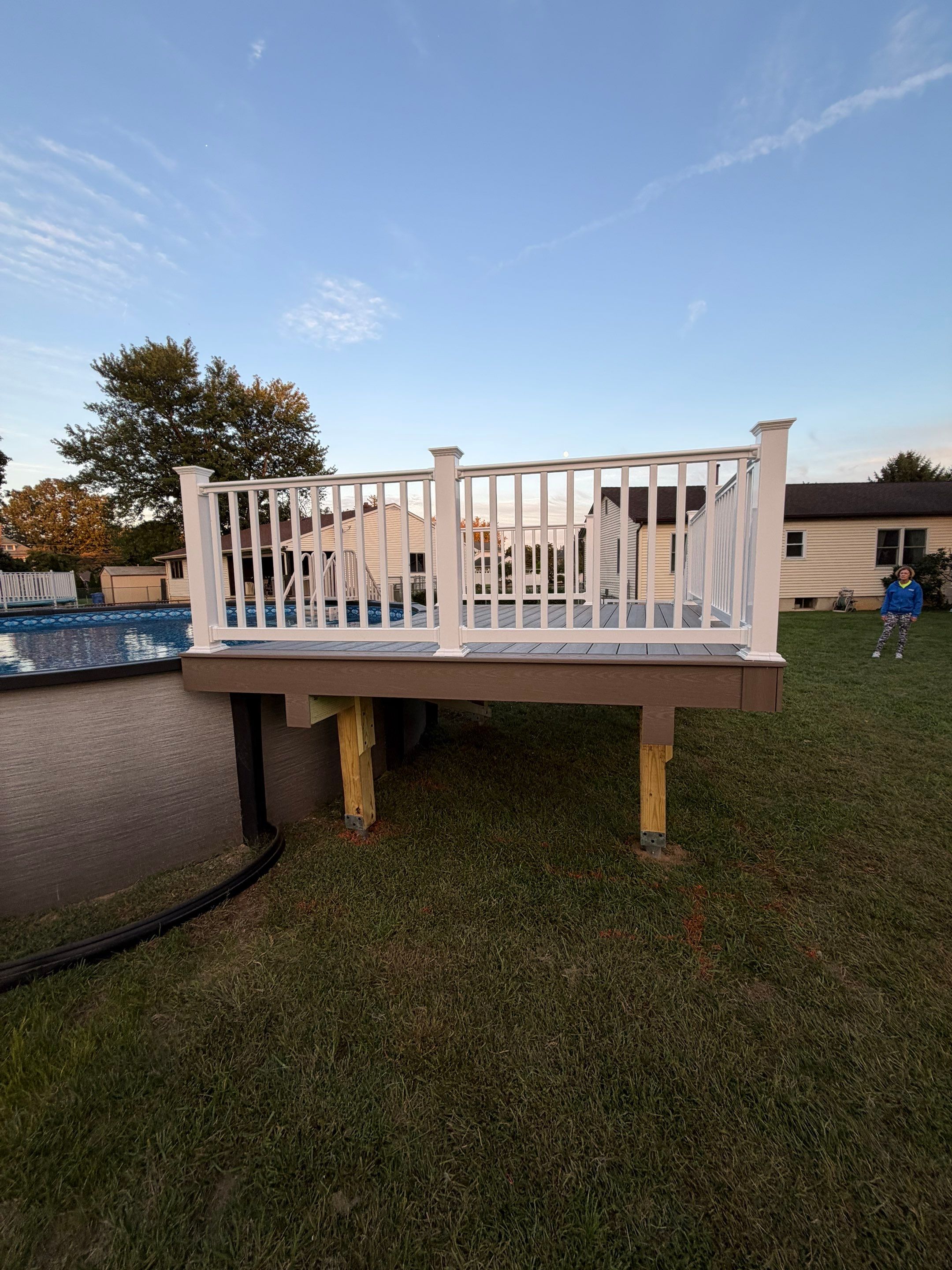 New Pool Deck in Florence, New Jersey by deck guardian