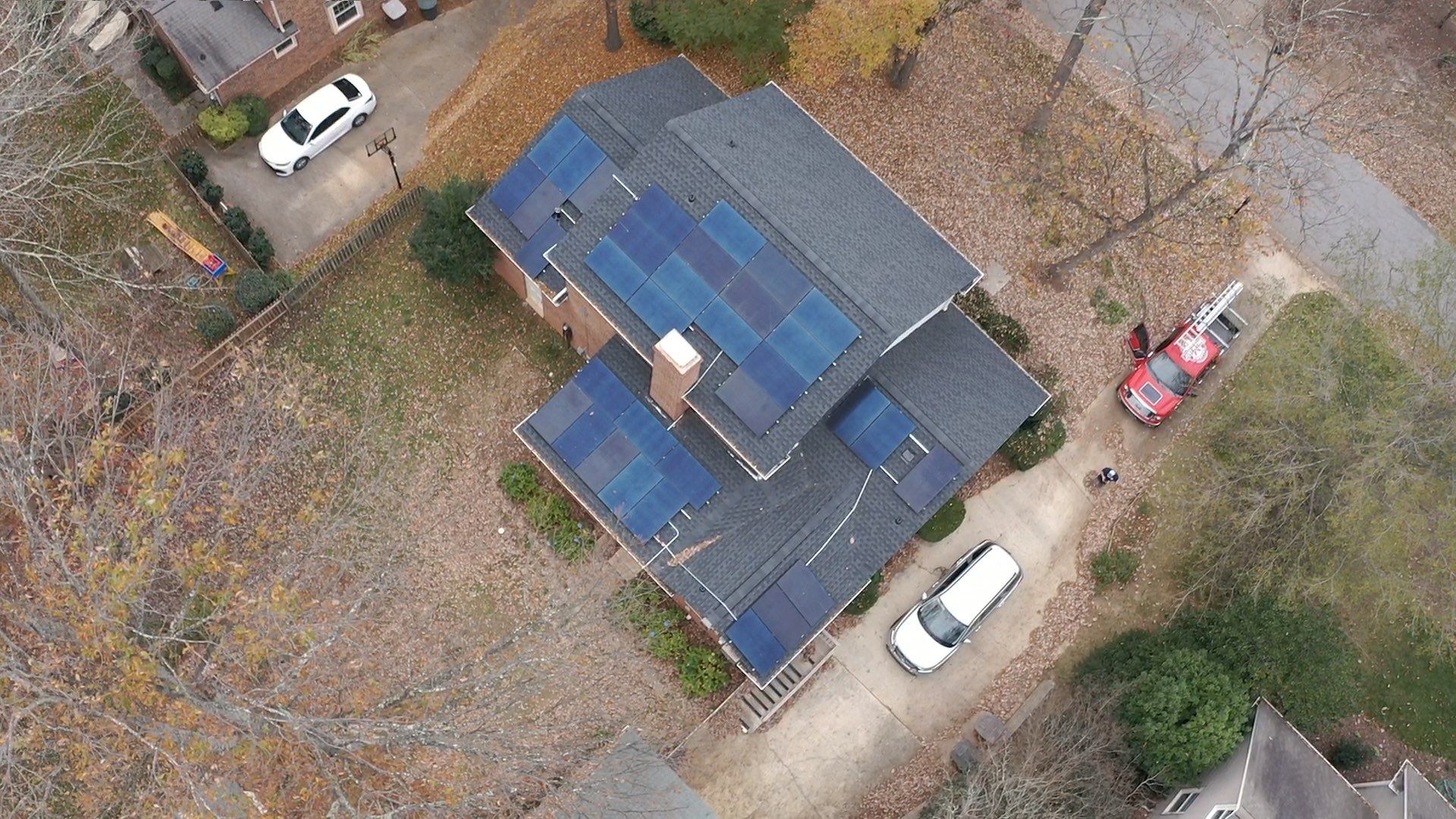 New Roof with Solar Panels by Just In Time Roofing and Restoration