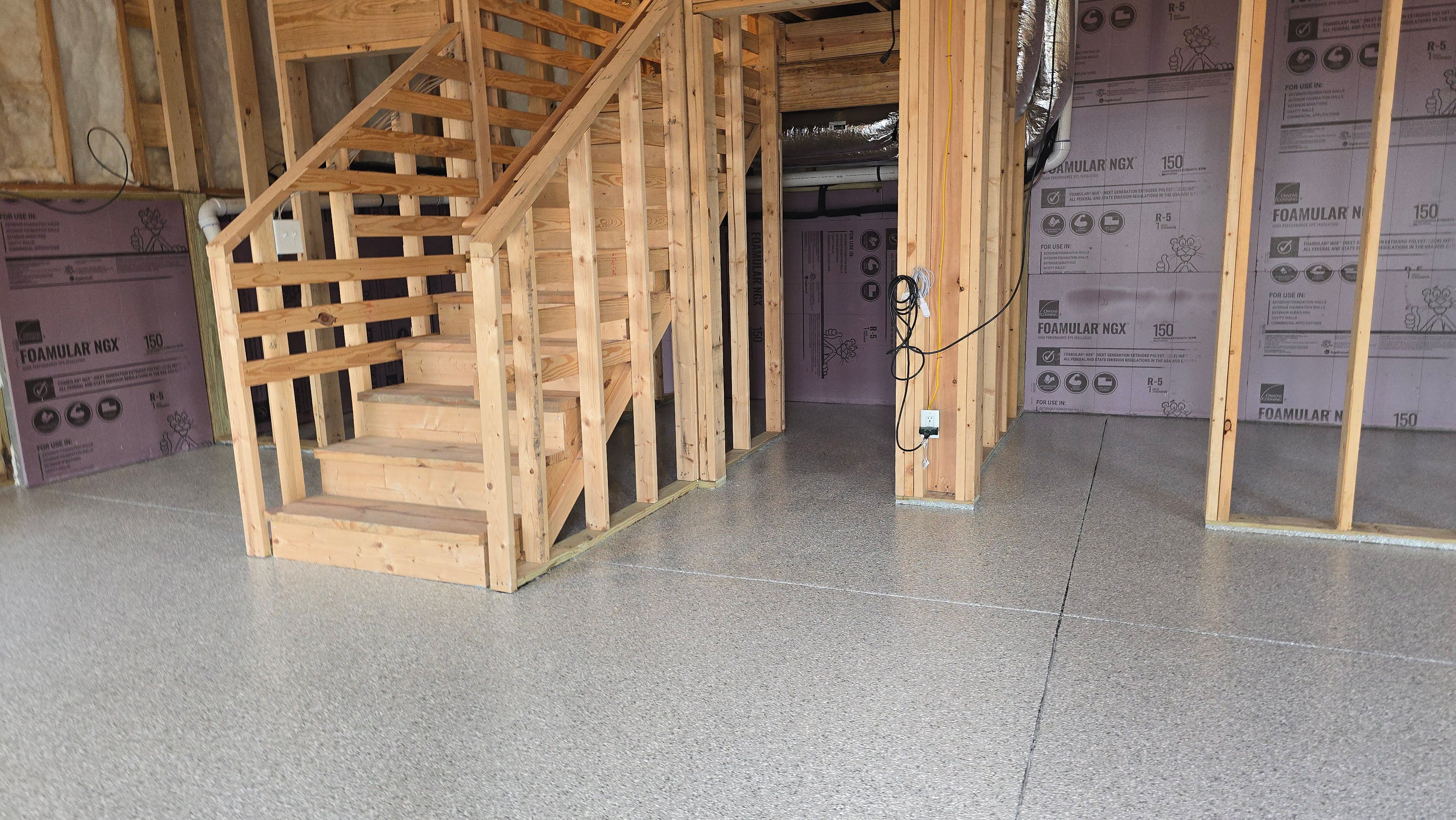 Basement using Rocky Ridge by Elite Floor Solutions