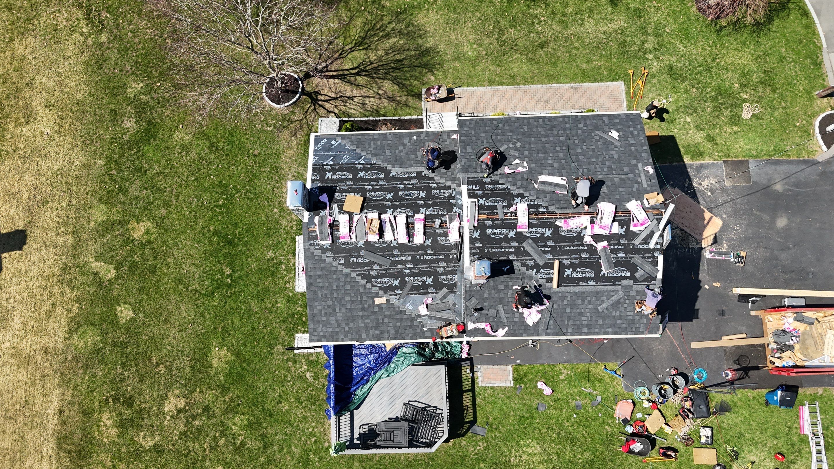 Roof Replacement + Metal Valleys + Snow Belt + Skylights — Carlisle, MA by Mighty Dog Roofing of Greater Middlesex County