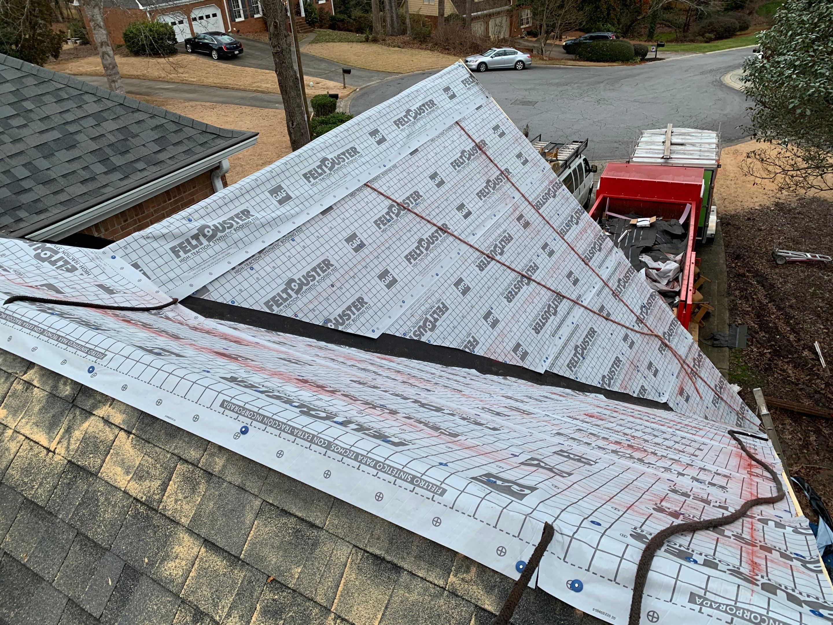 Tree Damage Structural Repair and Exterior Painting in Roswell by Swift Home Renovations