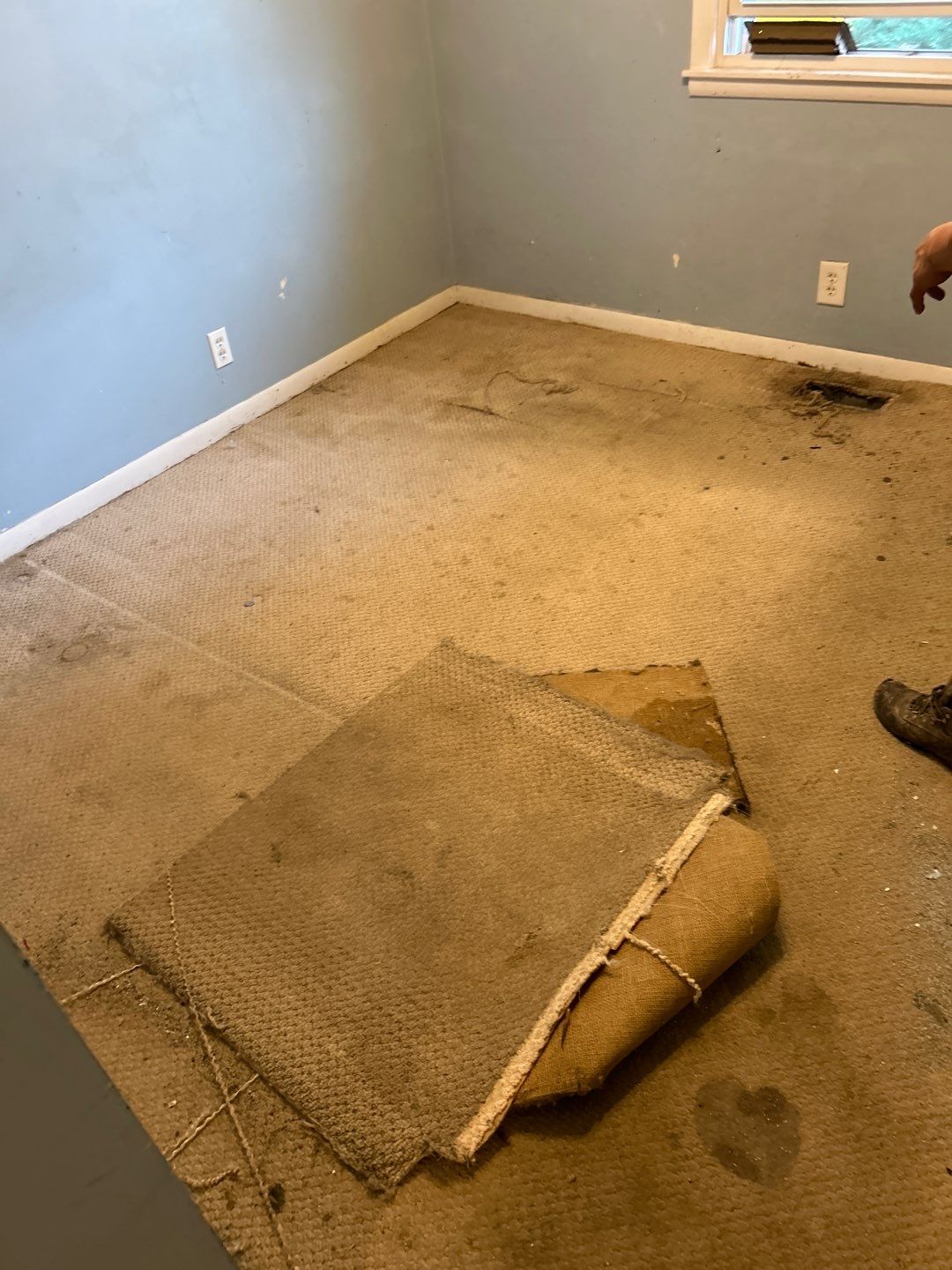 Carpet demo and hardwood refinish  by Footprints Floors of Nashville