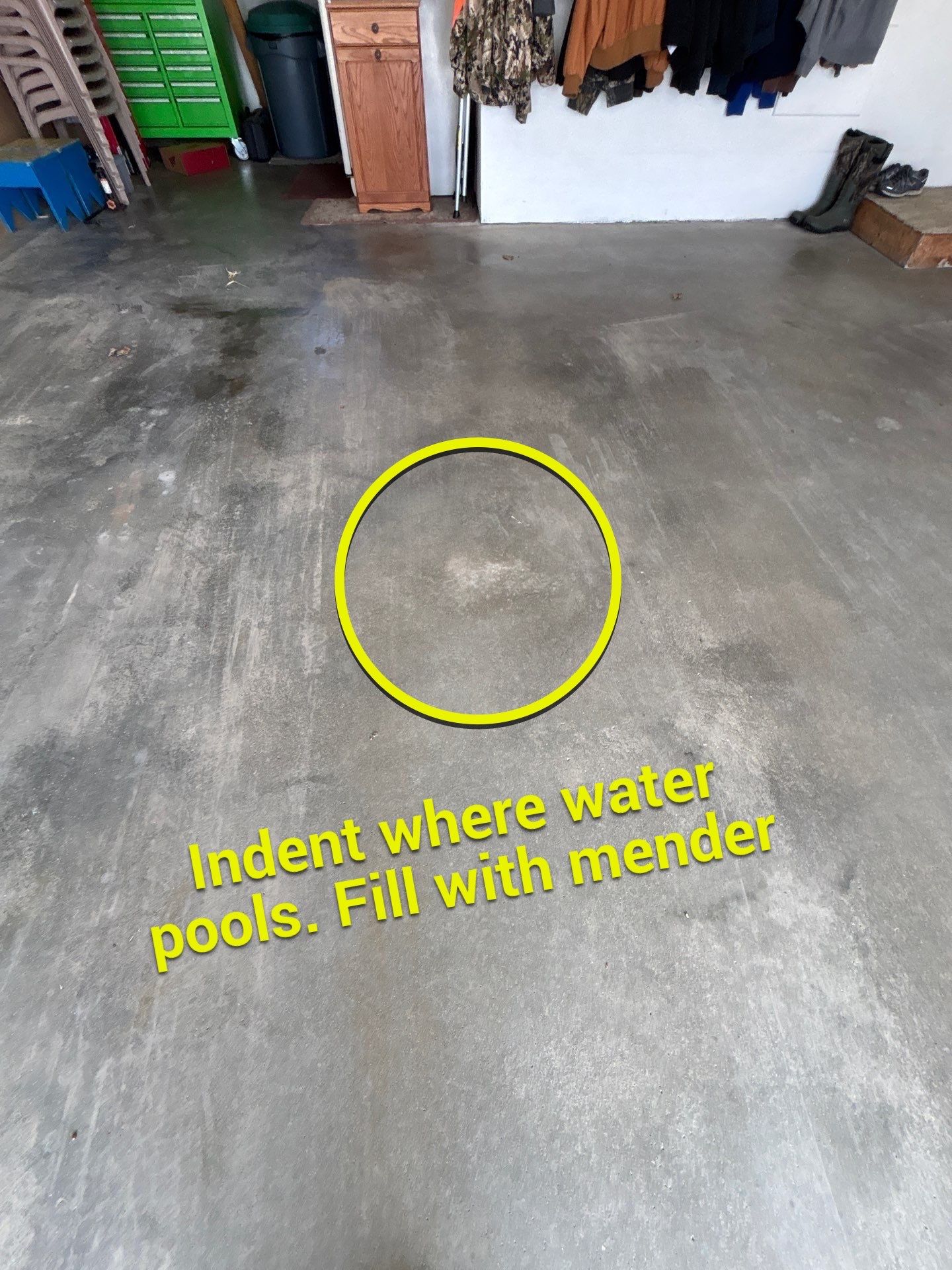 Smoke Flake Garage Floor Coating in Dell Rapids by Select Painting, Coatings & Garage Cabinets