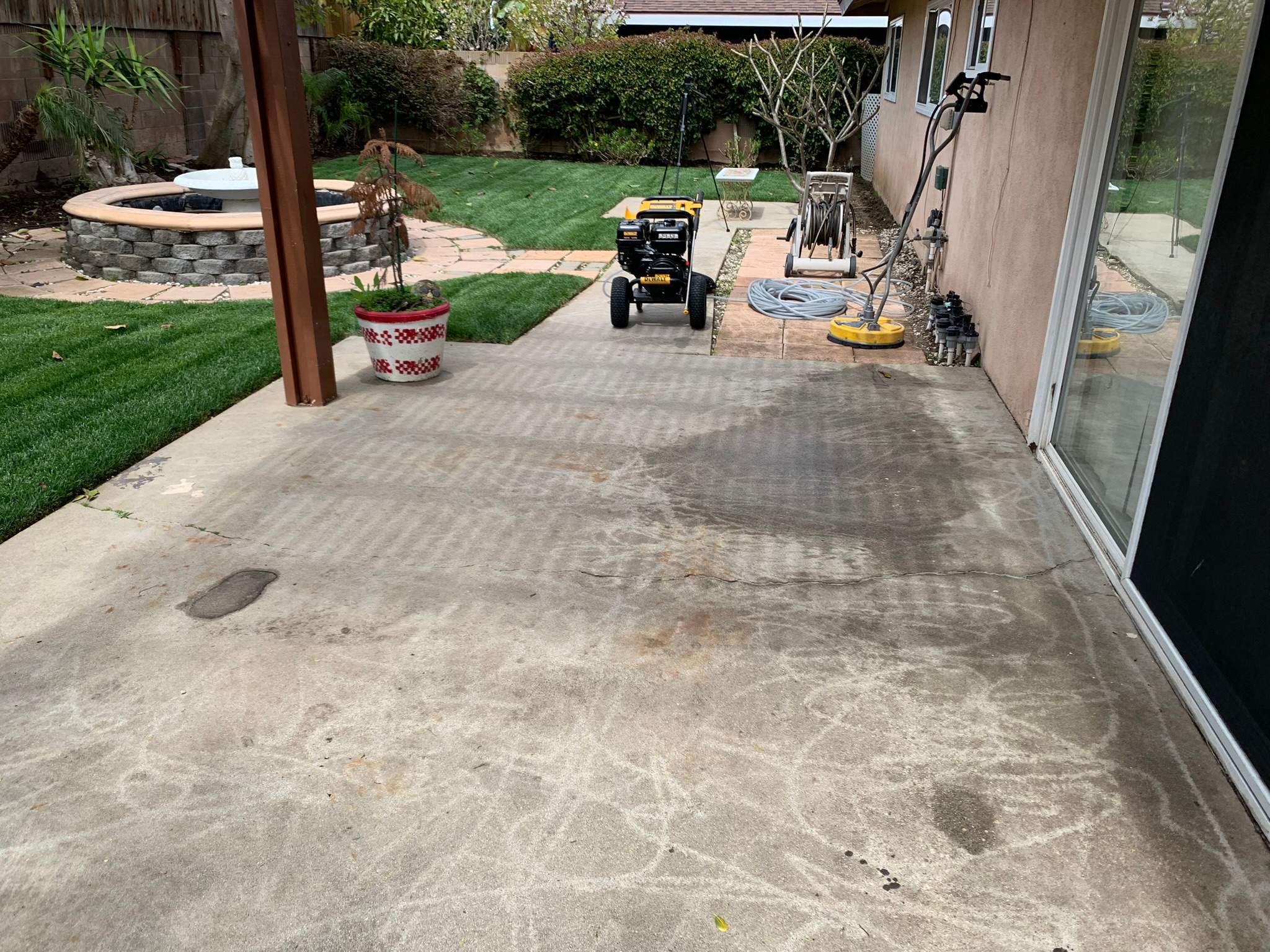 Pressure Wash using Sodium Hypochlorite and Solar Panel Cleaning in Huntington Beach by Property Cleaning Experts
