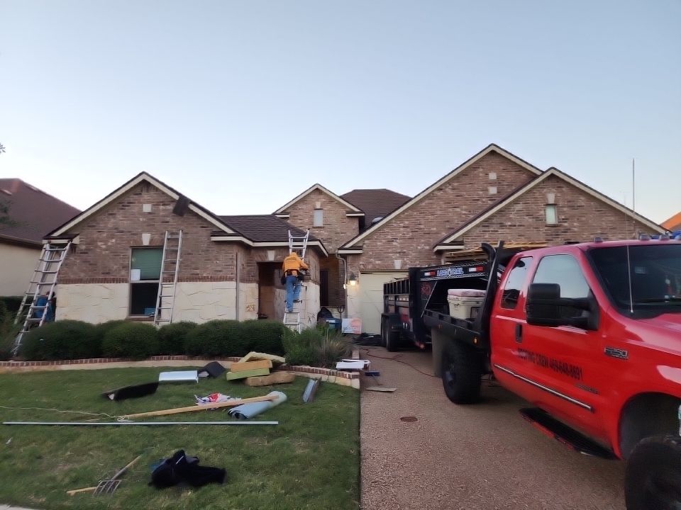 Insurance Claim Roof and Gutters using GAF Timberline HD Barkwood by Tex-Line Roofing