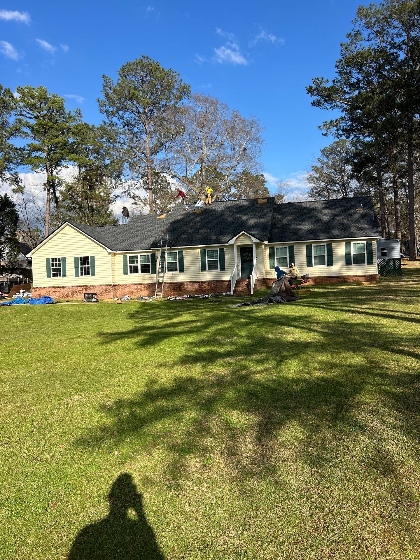 Residential Roof Replacement using GAF HDZ - Charcoal shingles by Elite Roofing LLC