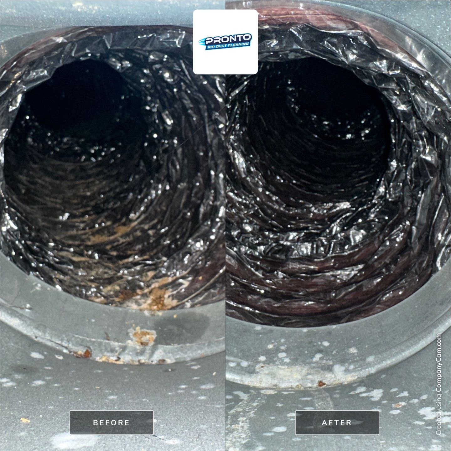 Vent Cleaning and Code Approved Transition Dryer Duct by Pronto Air Duct Cleaning