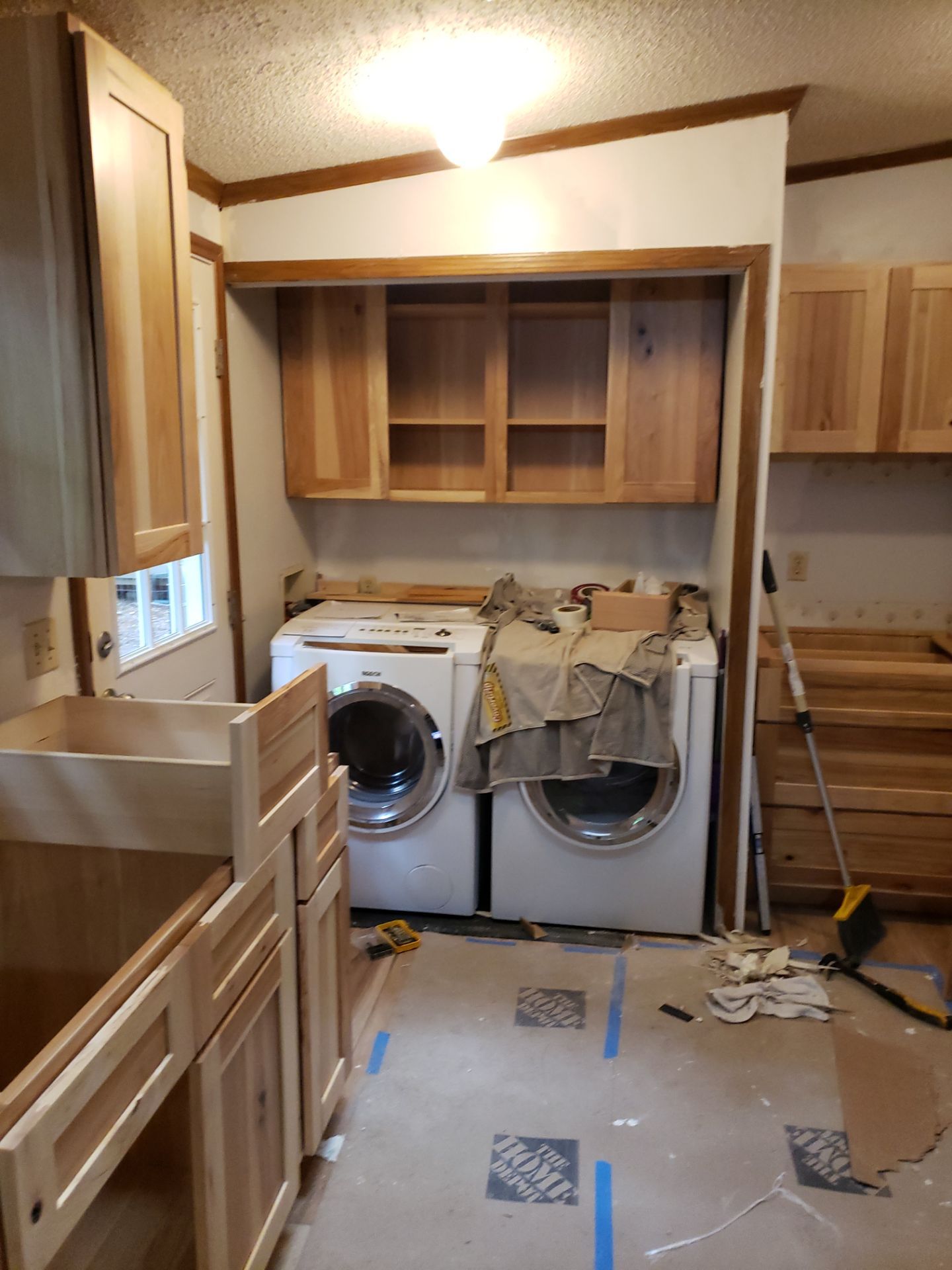 Stunning Kitchen Transformation with Raw Hickory Cabinets by A Step Above Handy LLC 