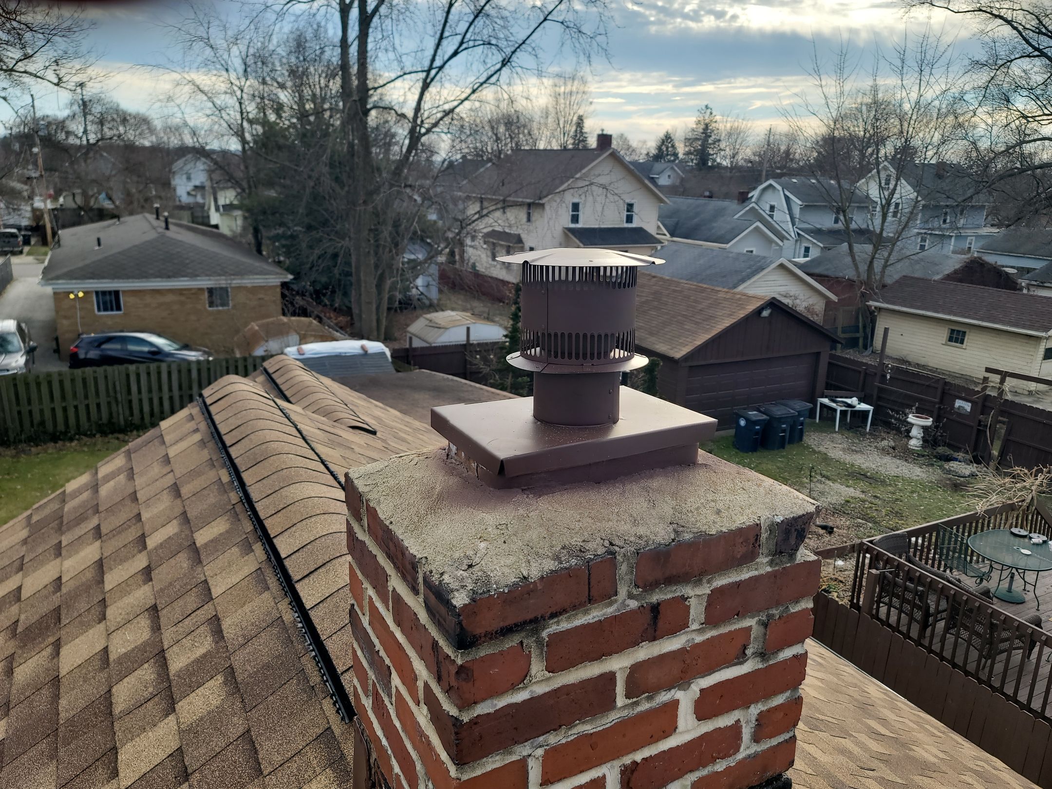 Atlas Pinnacle, Color: Morning Harvest, Drip Edge: Royal Brown by Eagle Eye Roofing